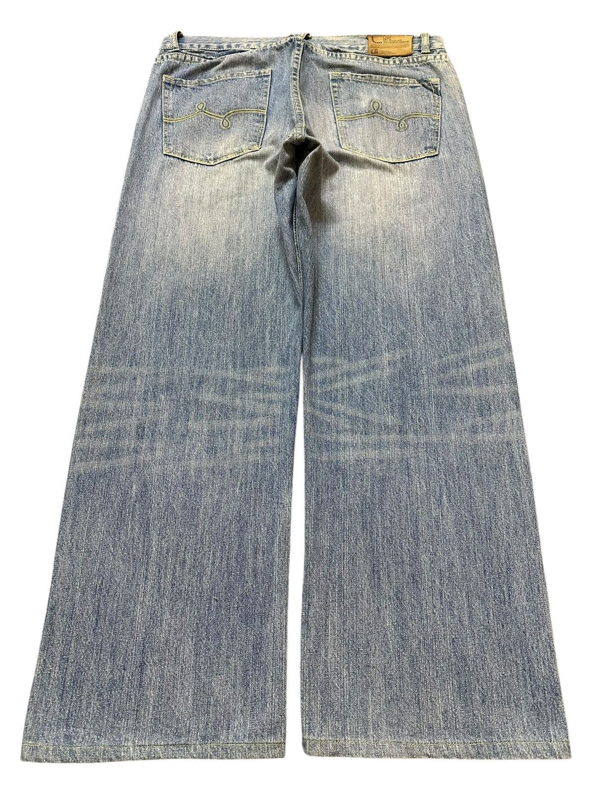 Sugar Cane Vintage Japanese Brand Mud Faded Wash Style Baggy Jeans Size US 36 / EU 52 - 2 Thumbnail