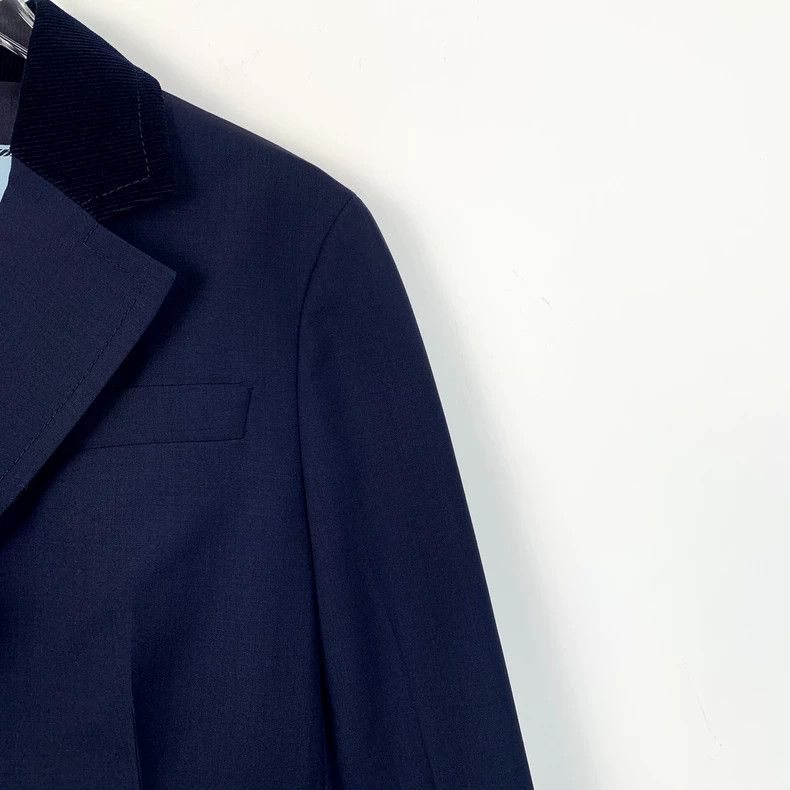 Prada Prada Dark blue wool lapel single-breasted suit 2502-Nextar Size 40R - 3 Thumbnail