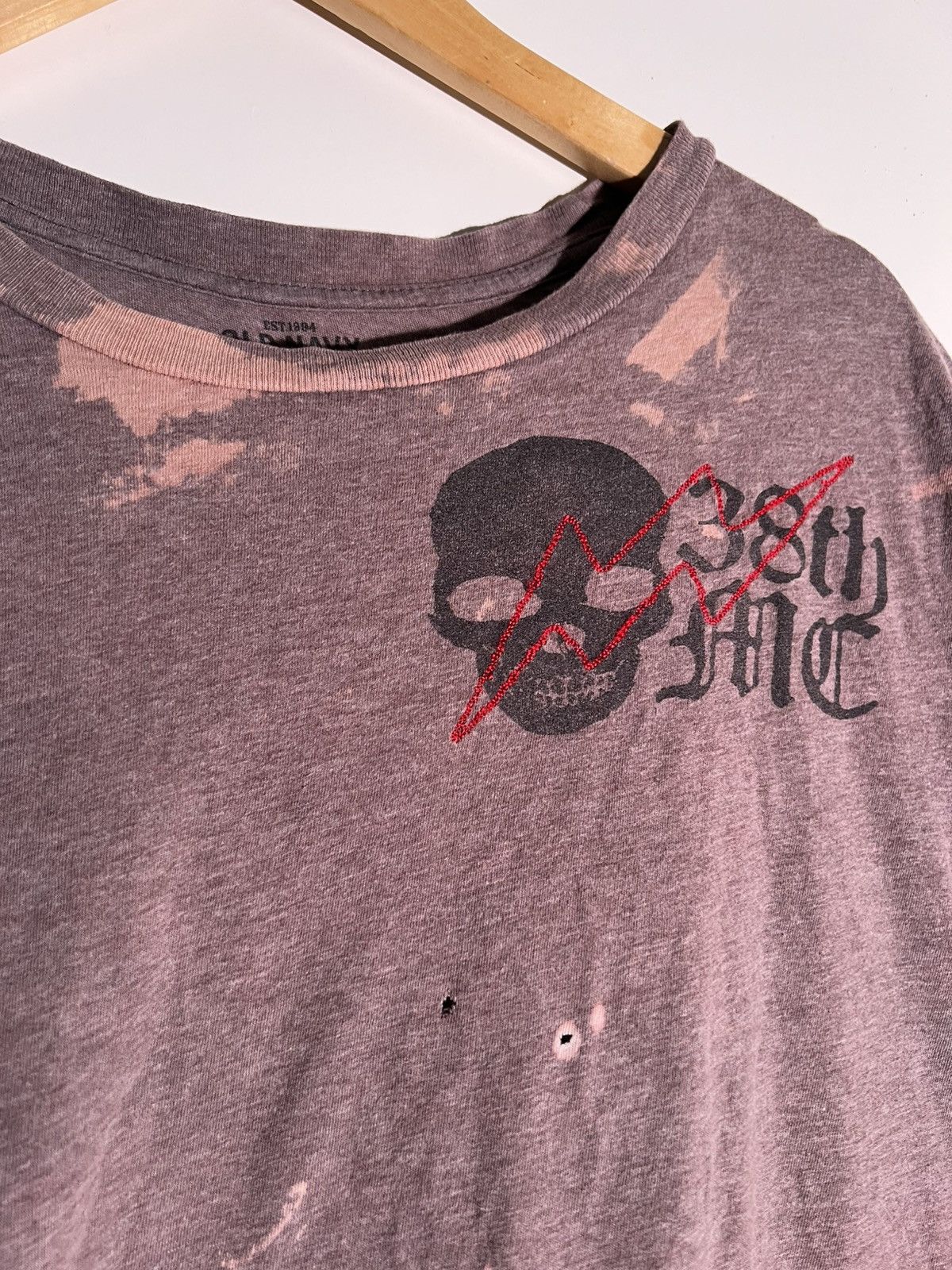 Vintage Y2K 2000’s VTG Vintage Old Navy 38 MC Skull Goth Retro Shirt Size US XL / EU 56 / 4 - 3 Thumbnail