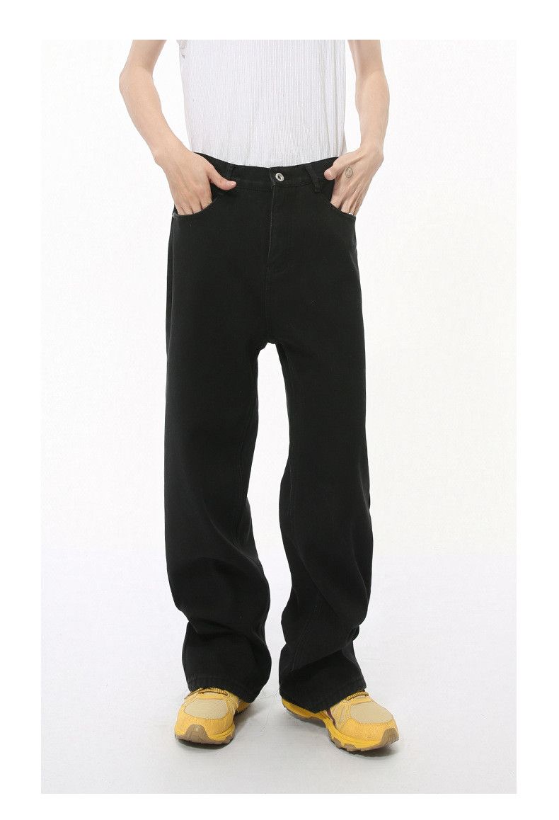 Japanese Brand Men's Retro Cleanfit Straight Leg Washed Jeans Size US 32 / EU 48 - 2 Thumbnail