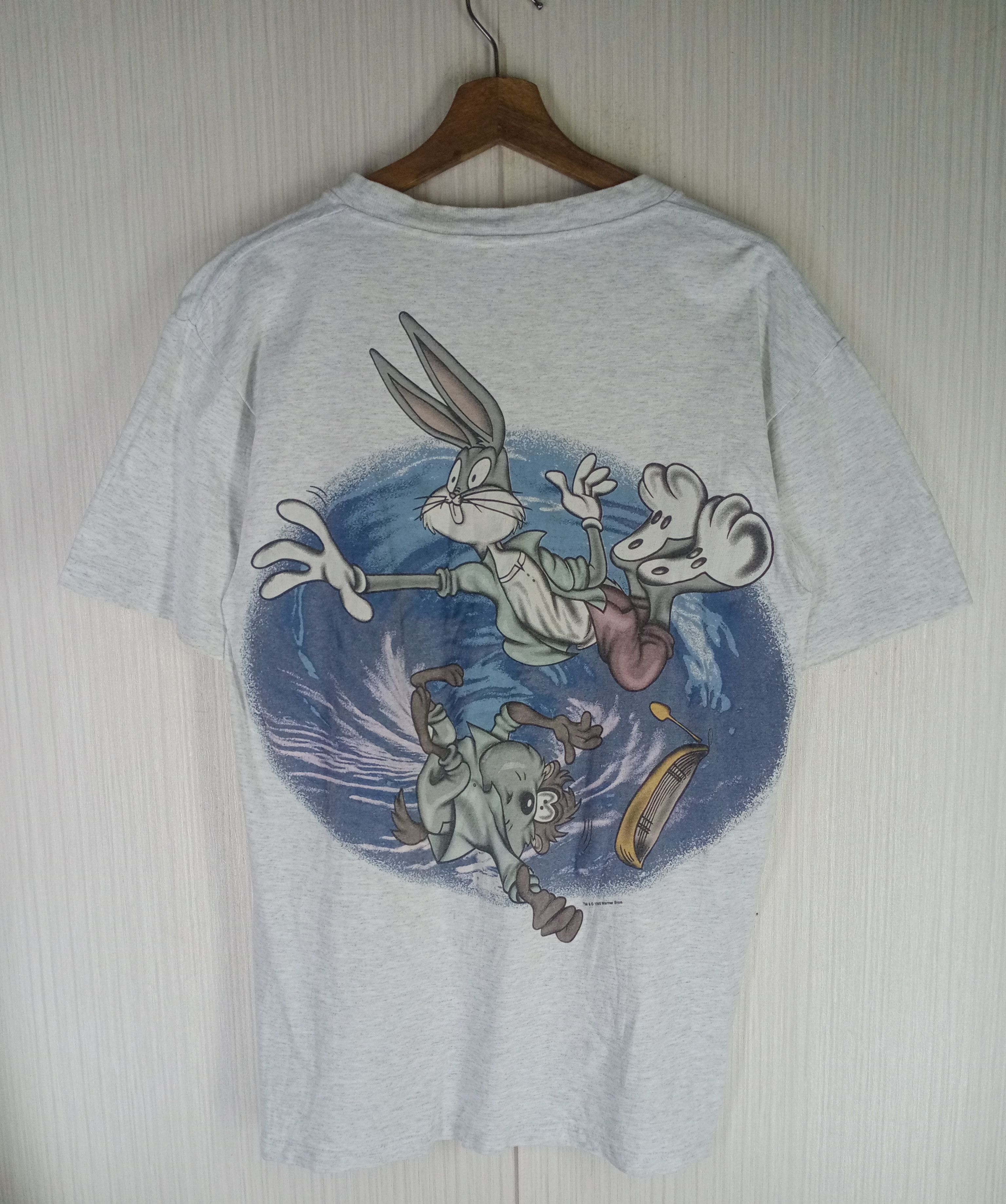 Cartoon Network Very Rare Vintage 1995 Tazmania Looney Tunes Tshirt Size US M / EU 48-50 / 2 - 2 Thumbnail