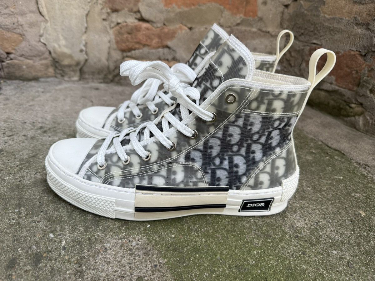 Dior Christian Dior B23 HIGH-TOP White/Black Dior Oblique Canvas Size US 8.5 / EU 41-42 - 1 Thumbnail