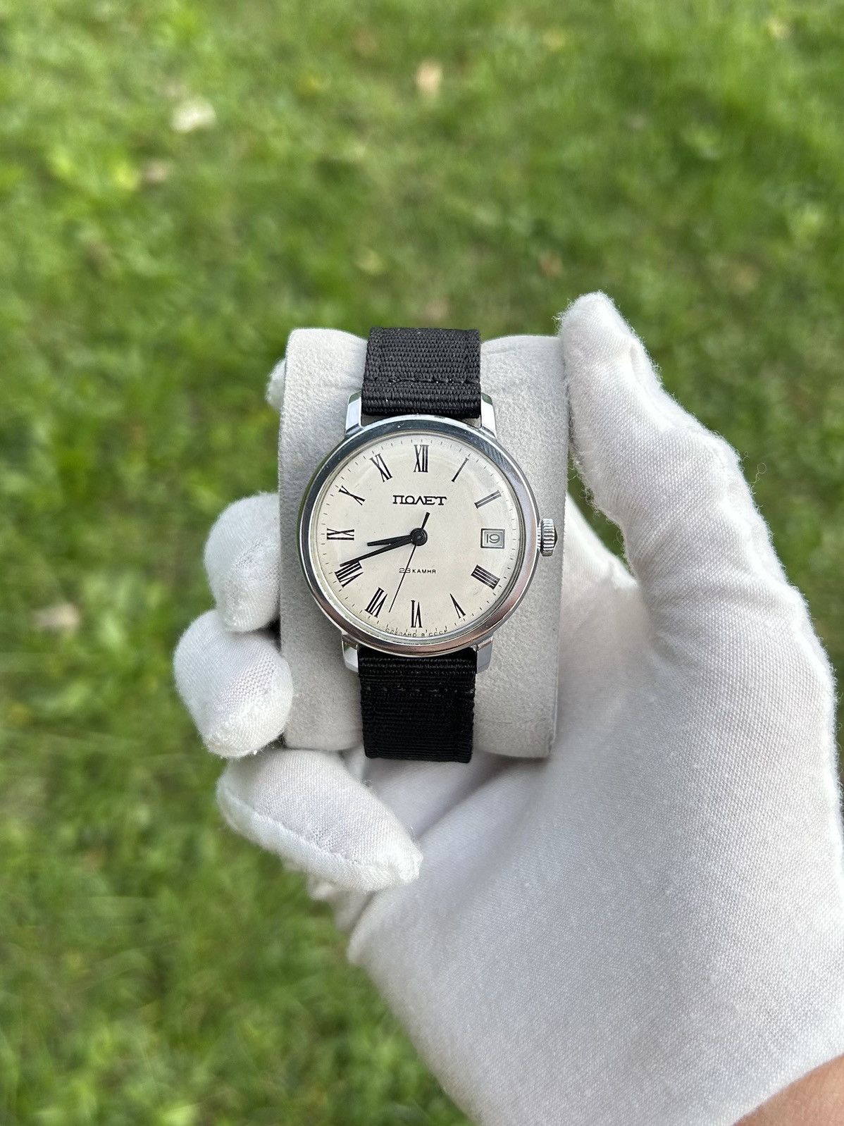 Vintage Watch Poljot Ussr Automatic Automatic 1980S in White, Men's