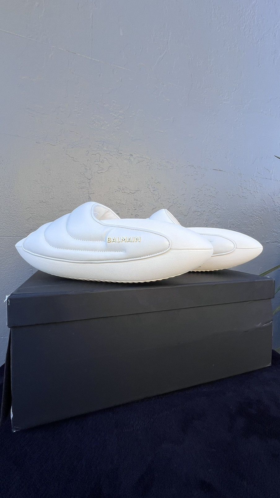 Balmain Balmain White B-IT Mules Sandals Slip Ons 42 Size US 9 / EU 42 - 2 Thumbnail