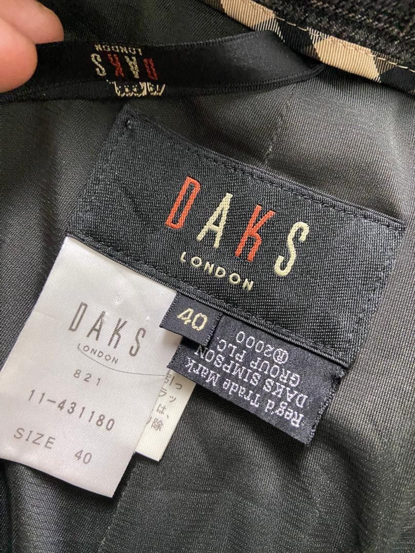 DAKS DAKS London Plaid Checkered Pants (194) Size US 29 - 3 Thumbnail