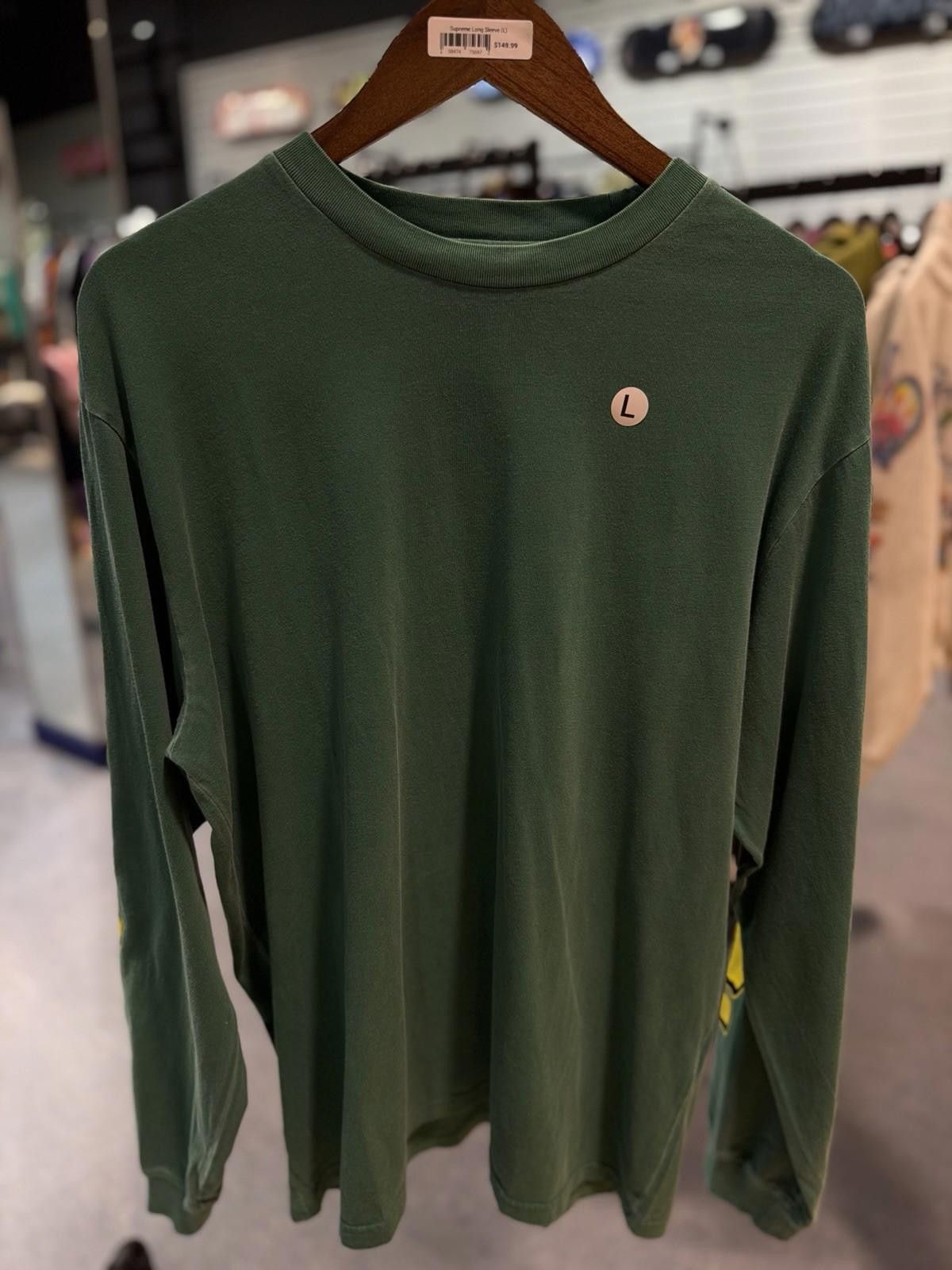 Supreme Supreme Cracked Long Sleeve Top Washed Green Size Large Size US L / EU 52-54 / 3 - 2 Thumbnail
