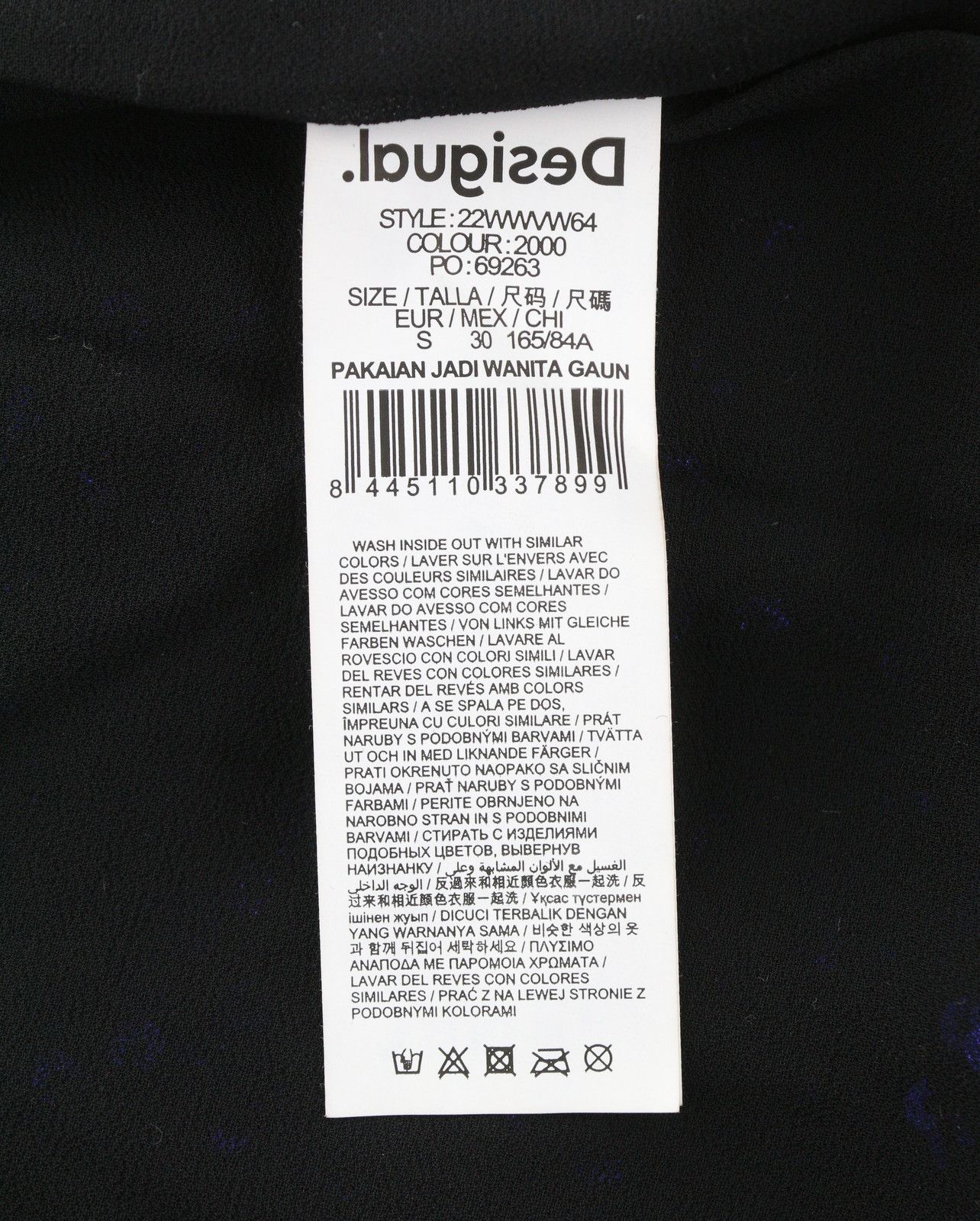 Desigual SATURNO S Black Glitter Sequin Mini Dress 89027 Size S / US 4 / IT 40 - 9 Thumbnail