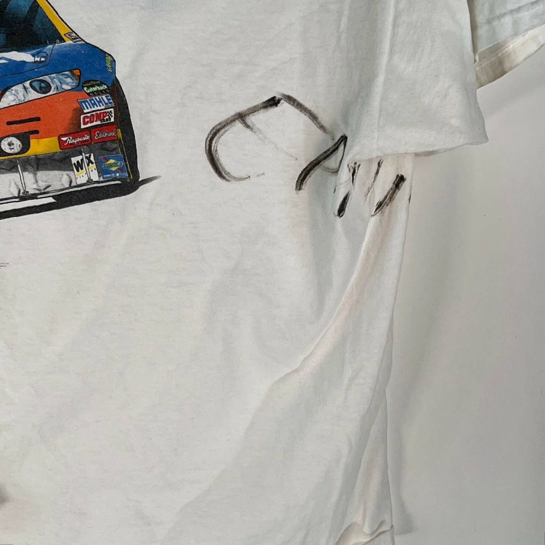 Chase Authentics Vintage Kyle Busch NASCAR M&M Men’s Short Sleeve T-Shirt 4XL White Graphic Chase Authentics Size US XXL / EU 58 / 5 - 5 Thumbnail