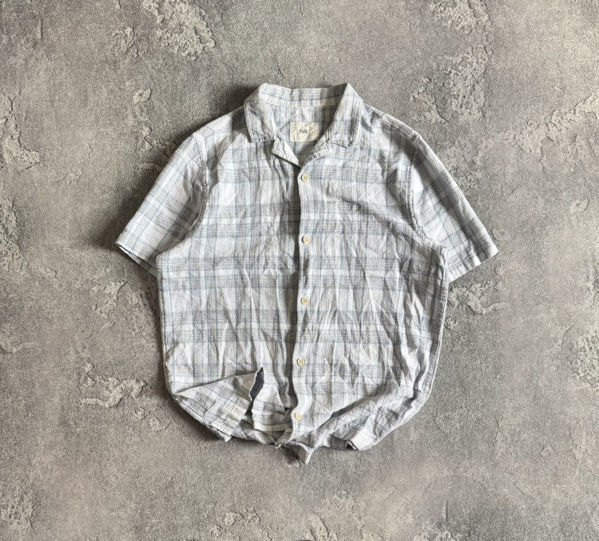 Folk Folk 3size linen button up casual shirt polo short sleeve Size US M / EU 48-50 / 2 - 1 Thumbnail