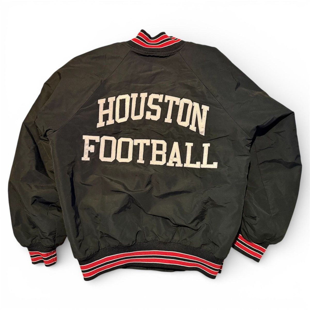 Vintage VTG Houston Texas Football Hartwell Sports Bomber Jacket Size US XL / EU 56 / 4 - 1 Thumbnail