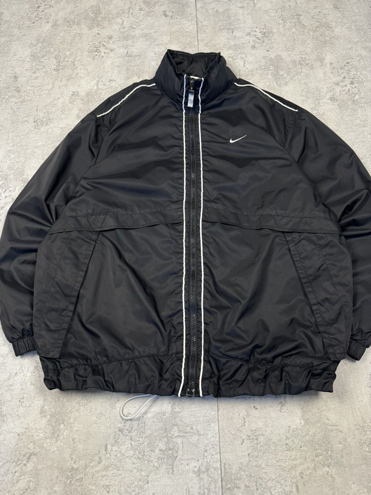 Nike Nike Black Track Jacket Full Zip Lightweight Size L Size US L / EU 52-54 / 3 - 4 Thumbnail