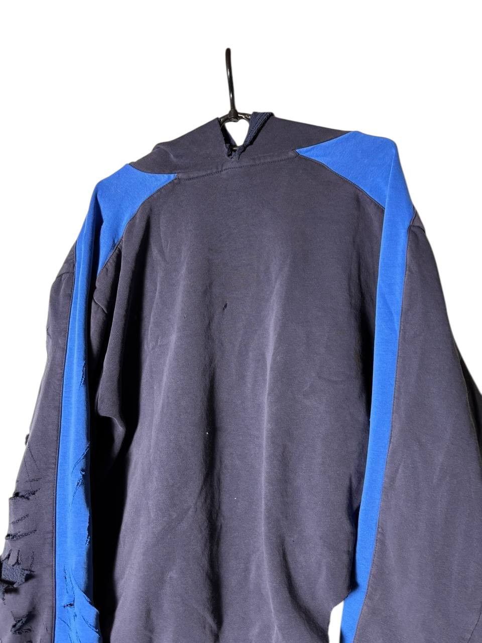 Designer Custom 1 of 1 NIKE CRAZY DISTRESSED HOODIE Vintage Size US M / EU 48-50 / 2 - 18 Thumbnail
