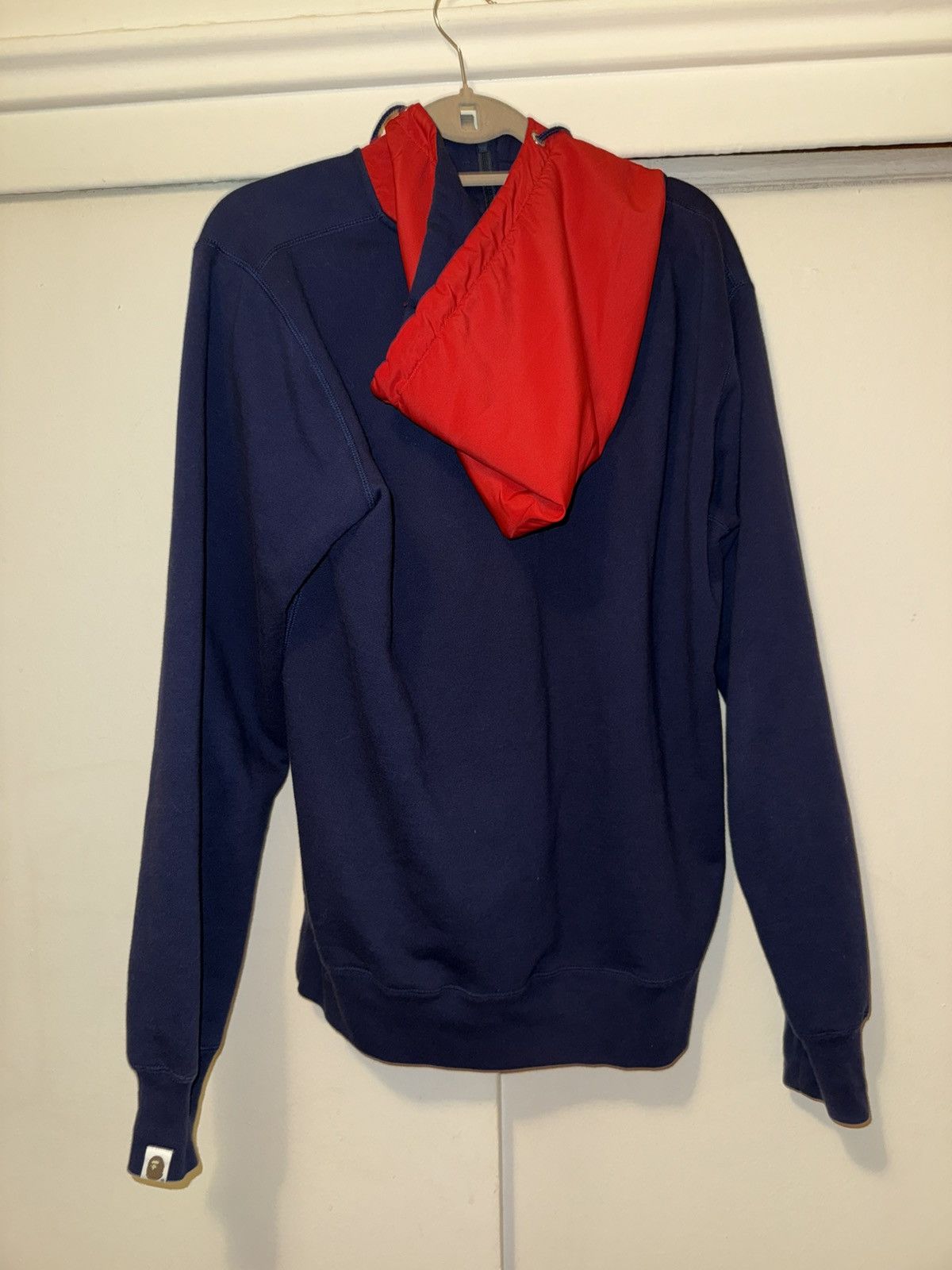 Bape BAPE Navy/Red Half-Zip “Busy Works” Logo Hoodie - XL Size US XL / EU 56 / 4 - 2 Thumbnail