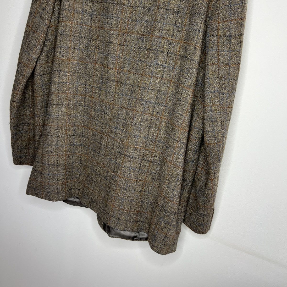 Harris Tweed Vtg Harris Tweed Grey Coat WOOL Jacket Blazer 44 R Size 44R - 9 Thumbnail