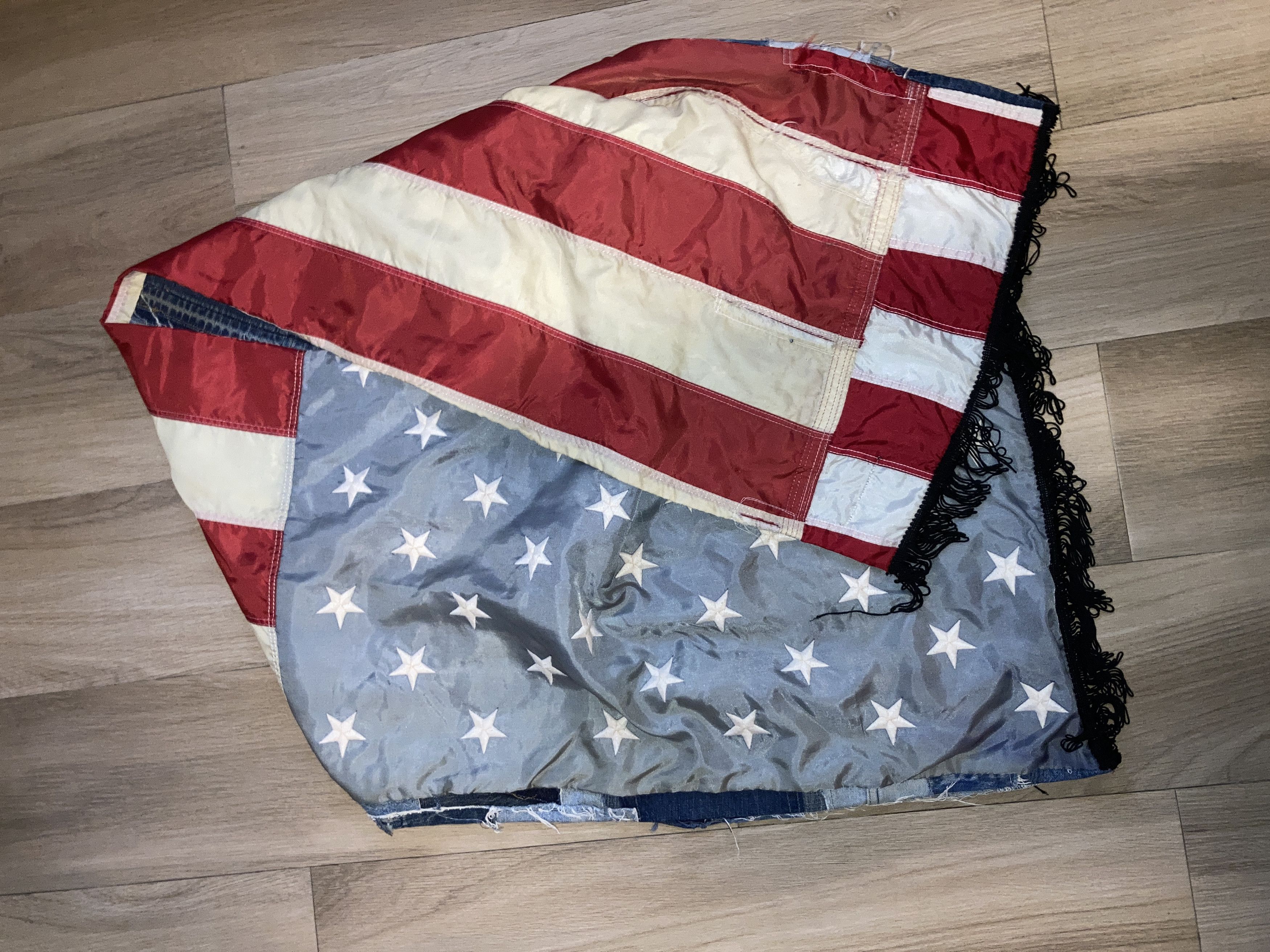Other Gilet Denim America Flag Boro Scarf Size ONE SIZE - 6 Thumbnail
