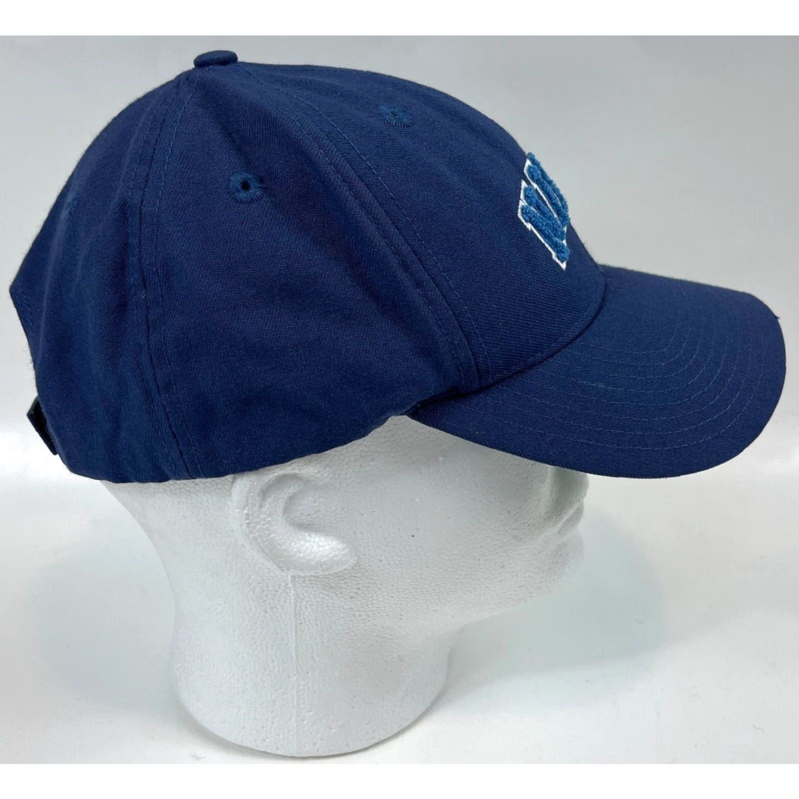 Nike Nike Vintage Strapback Hat Cap Wool Blend Embroidered Spellout Navy One Size Unisex Adults Adjustable Baseball Cap Men Women 2008 Sports Classic Size ONE SIZE - 4 Thumbnail