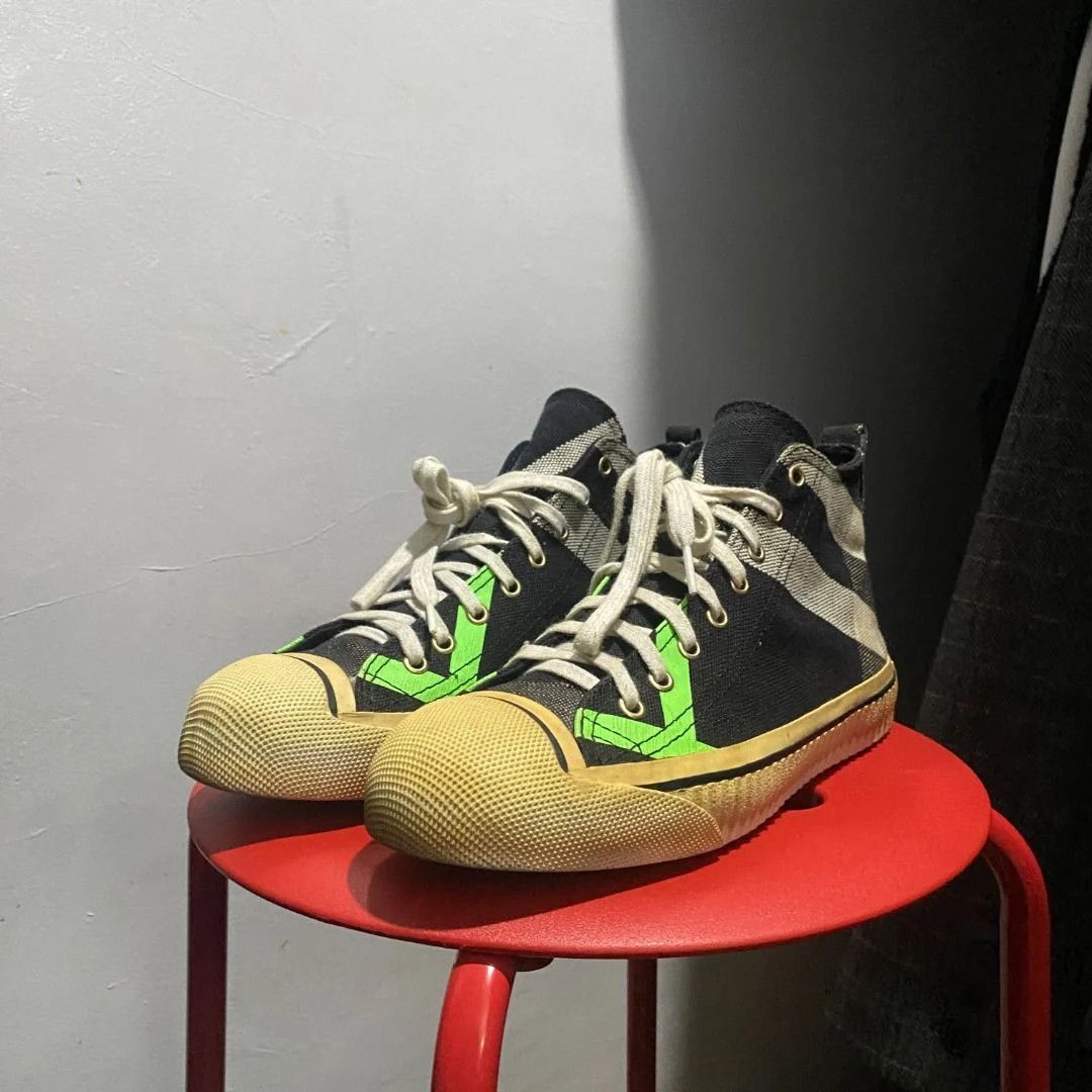 Burberry Burberry Bourne Cotton High-Top 8 Size US 8 / EU 41 - 3 Thumbnail
