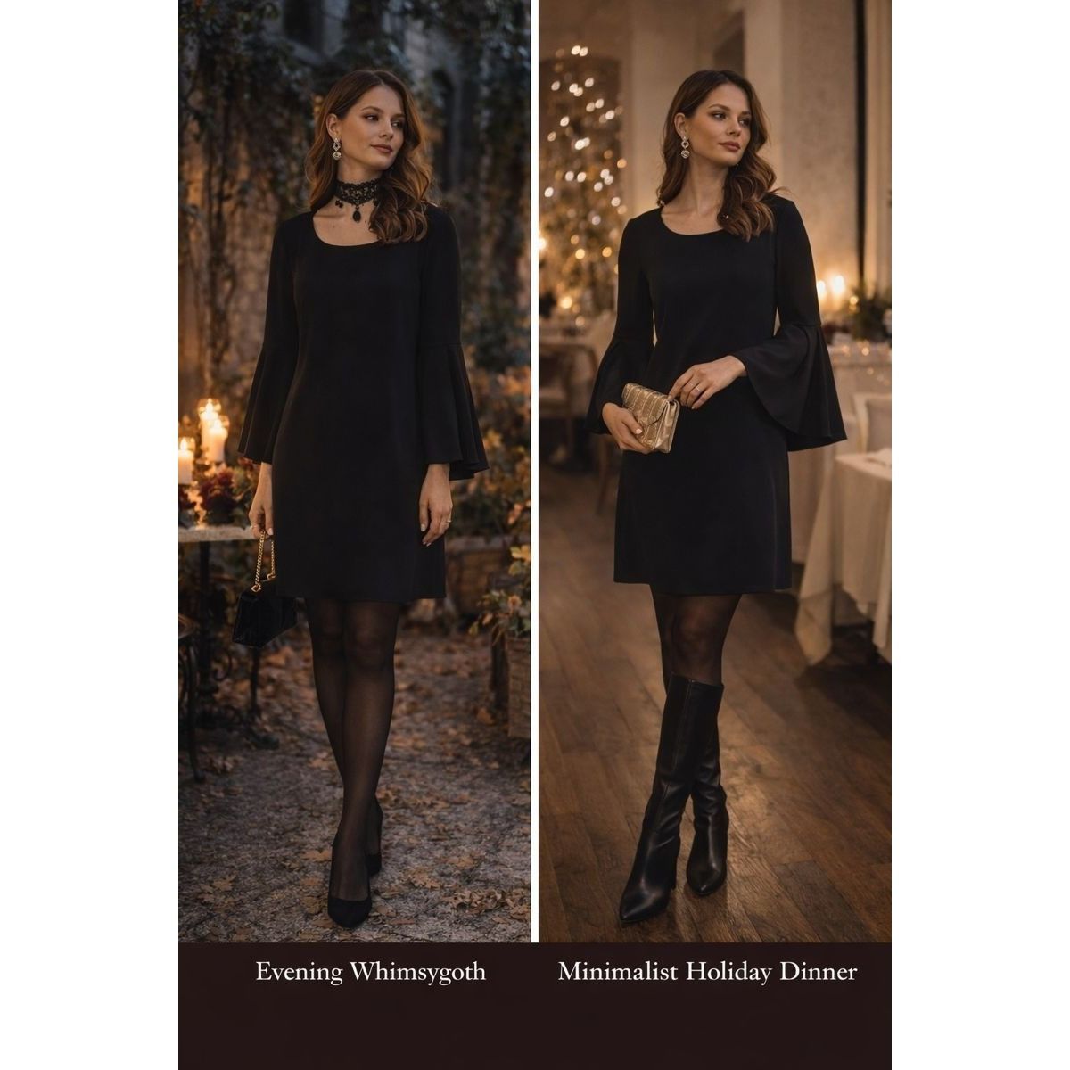 Elizabeth and James Elizabeth and James LBD Women’s Bell Sleeve Dress Black 4 Mi Size S / US 4 / IT 40 - 1 Thumbnail