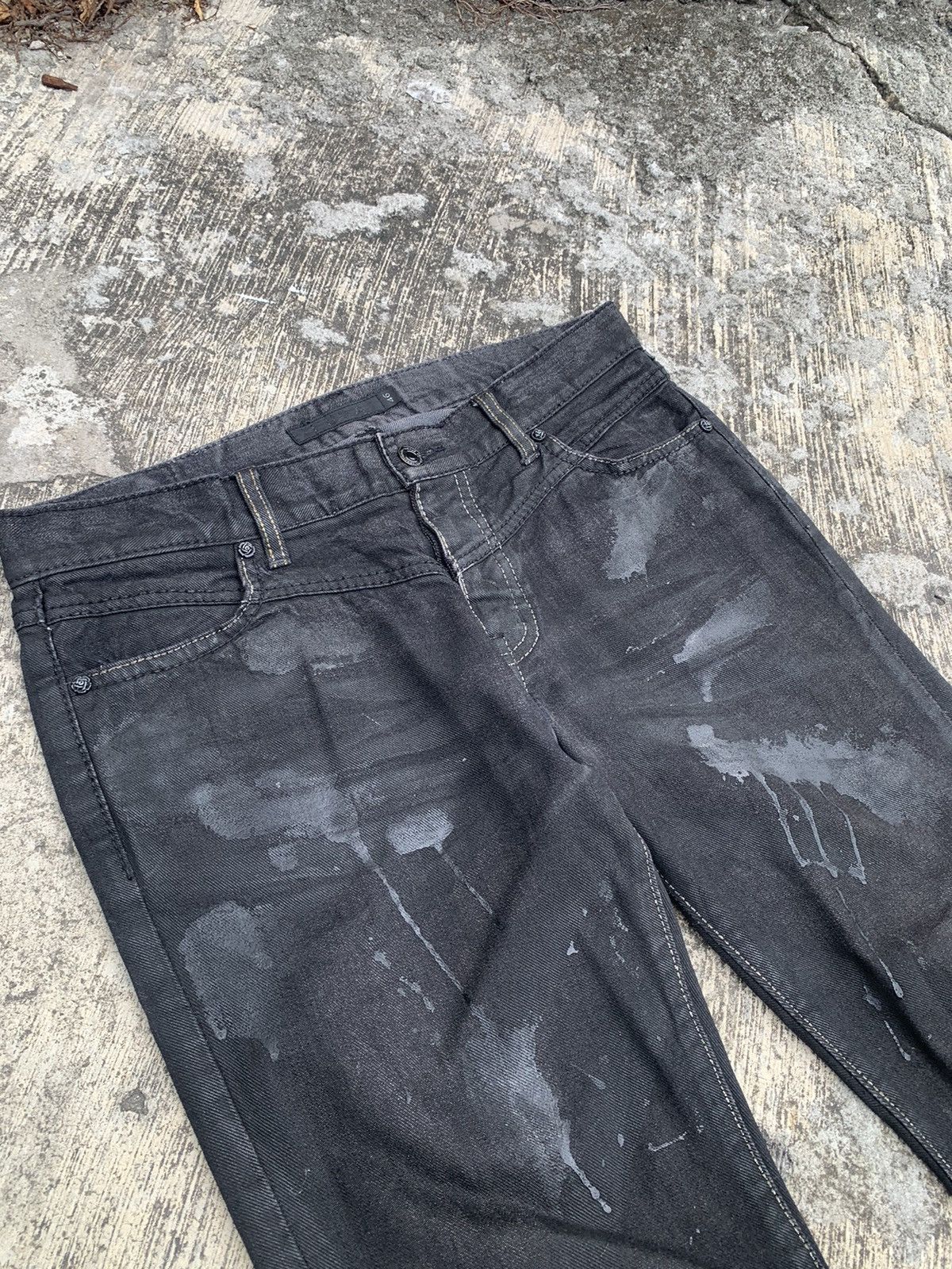 GOSTAR DE FUGA Flared Gostar de fuga waxed jeans Size 33" - 10 Thumbnail