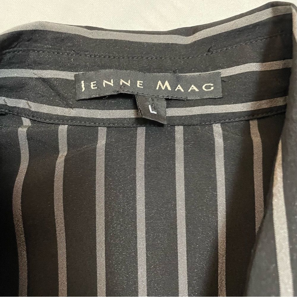 Other Jenne Maag Black White Striped Long Sleeve Shirt Size L Size L / US 10 / IT 46 - 6 Thumbnail