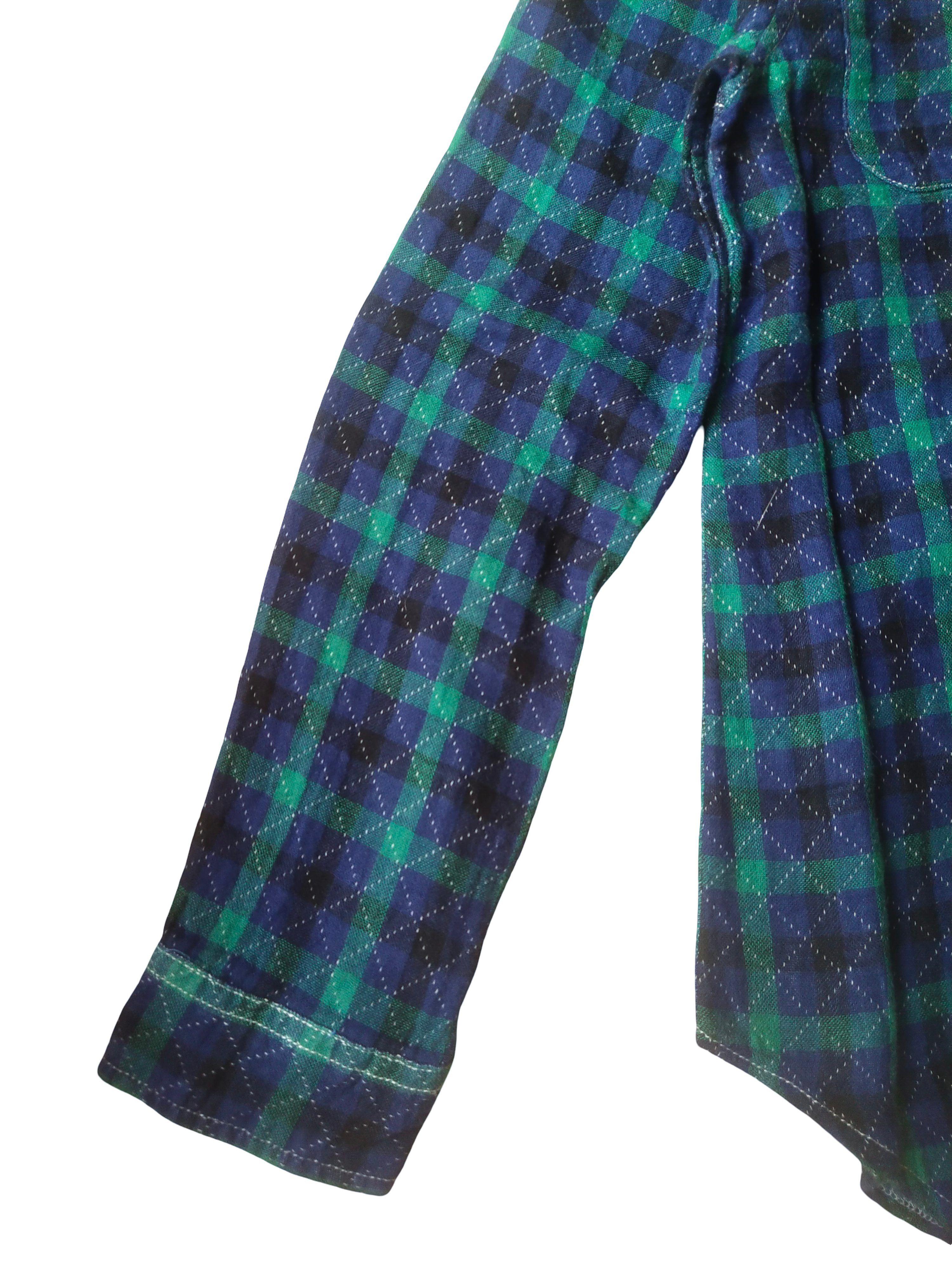 Beauty Beast Coen Japanese Brand Plaid Club Collar Shirt Size M / US 6-8 / IT 42-44 - 3 Thumbnail