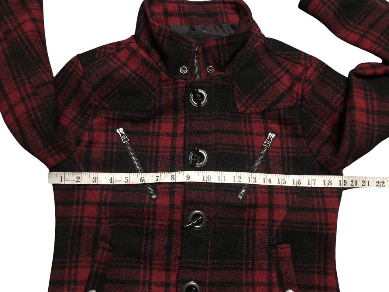 In The Attic In The Attic Plaid Peacock Zipper Jacket Wool Punk Style Size US M / EU 48-50 / 2 - 22 Thumbnail