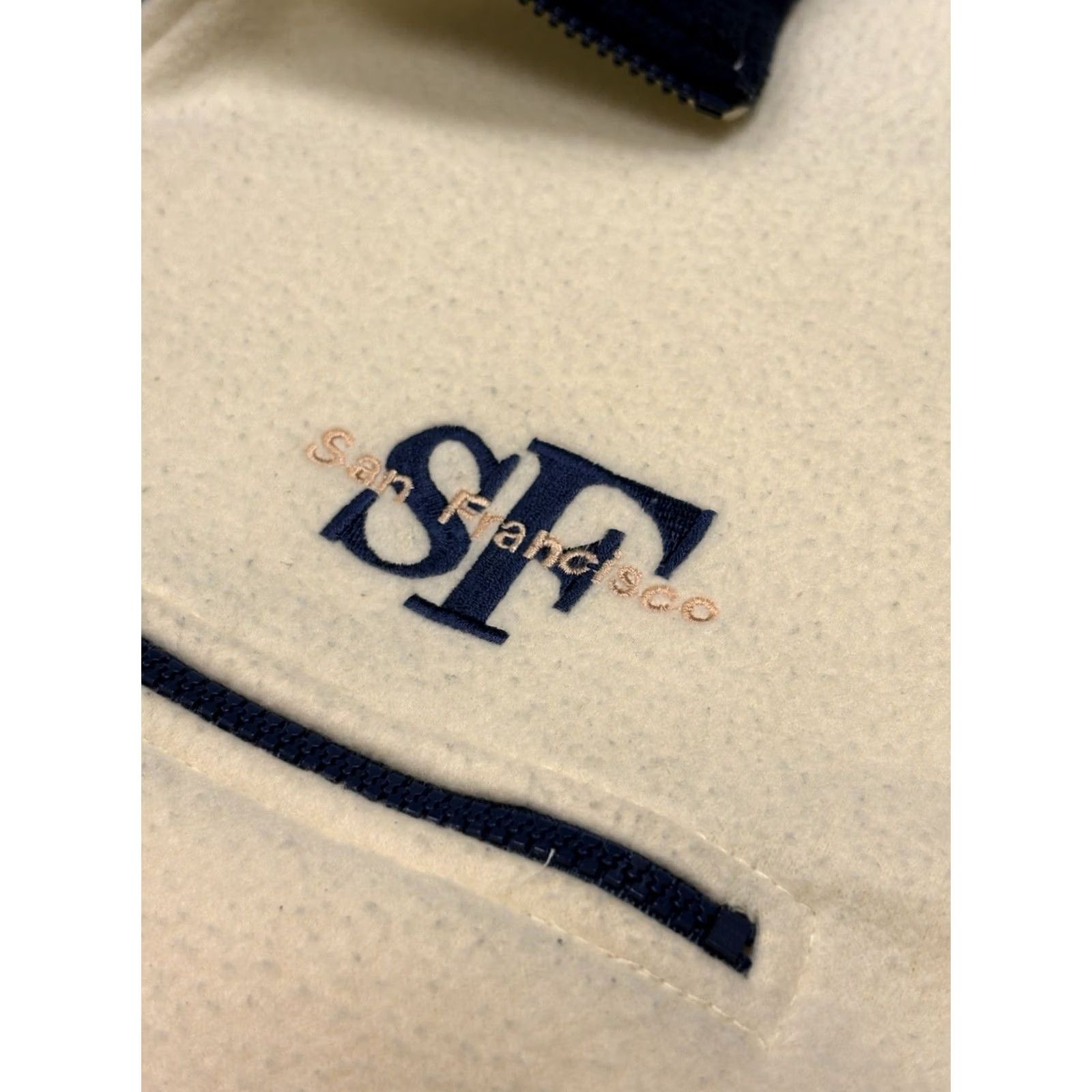 Vintage VINTAGE San Francisco Quarter Zip Fleece Jacket • Adult Large • Made USA • 90s Classic Minimalist Outdoor USA Men Jacket Size US L / EU 52-54 / 3 - 4 Thumbnail