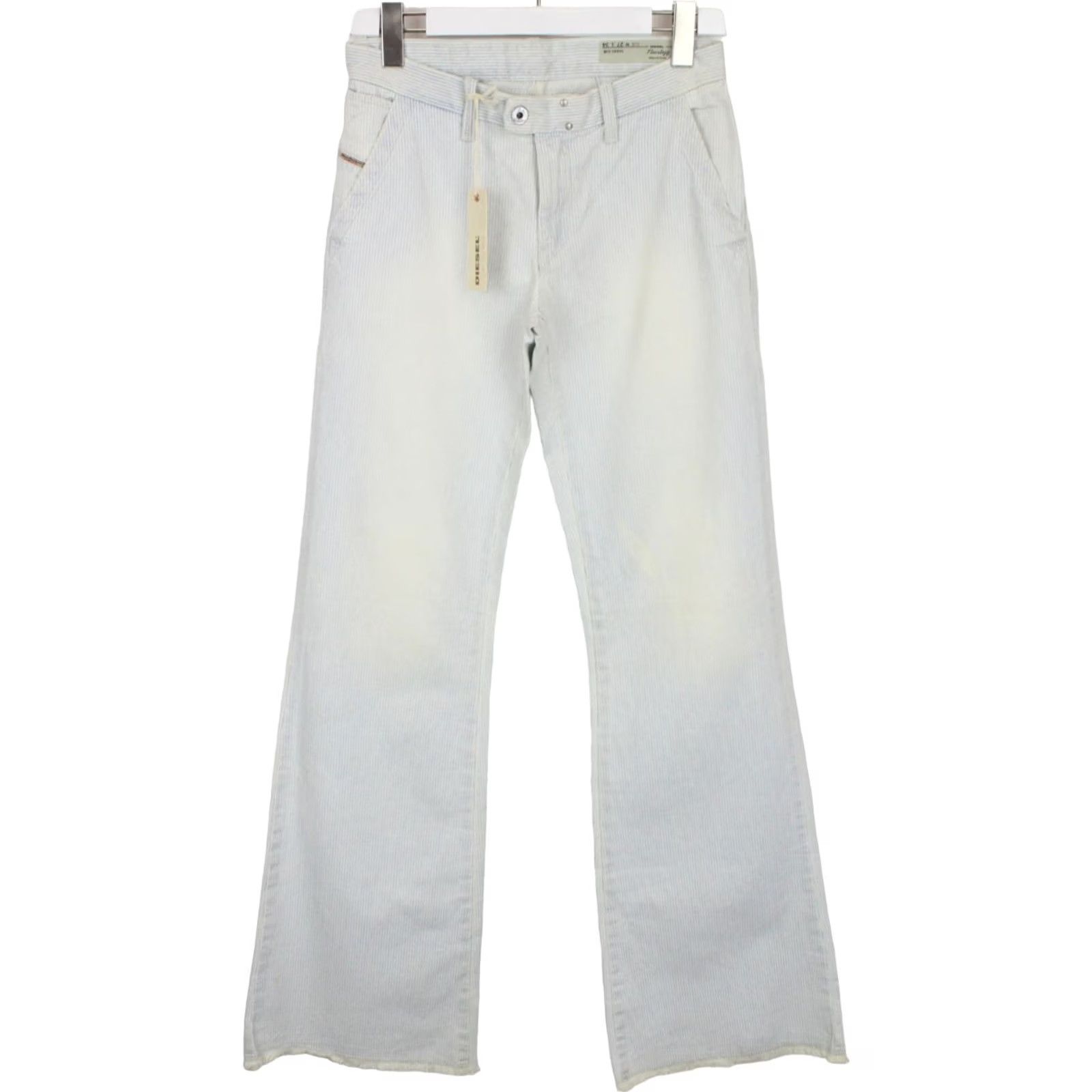 Diesel DIESEL Flairlegg Regular-Flare 0889U Jeans Women's W27/L34 Flare Denim Blue Distressed Bottoms Jeans Womens W27/L34 Flare Size 27" / US 4 / IT 40 - 2 Thumbnail
