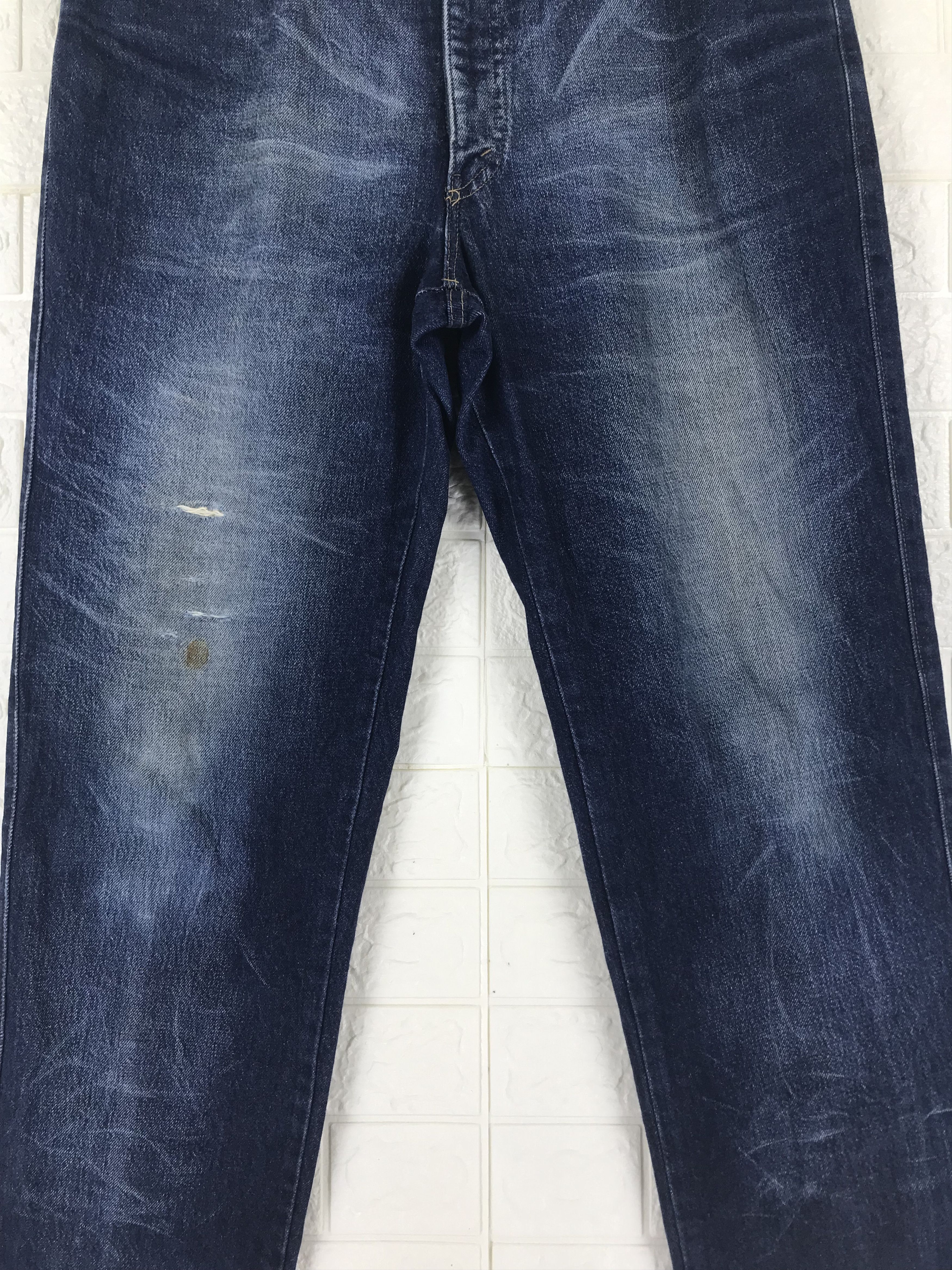 Vintage Vintage Bobson Straight Cut Blue Jeans Size US 35 - 3 Thumbnail
