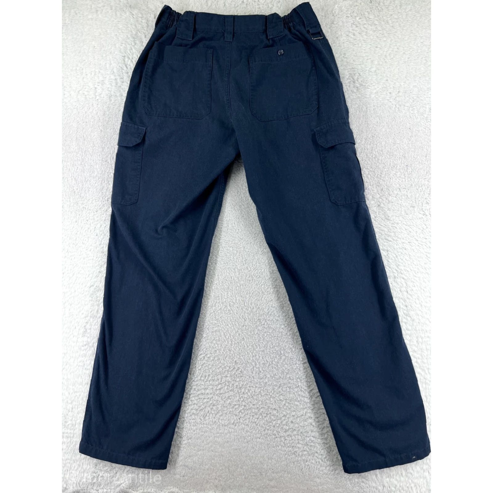 Vintage WearGuard Pants Men 34x34 Blue Cargo Uniform Work Polyester Blend Canvas EMT Trades Size US 34 / EU 50 - 2 Thumbnail