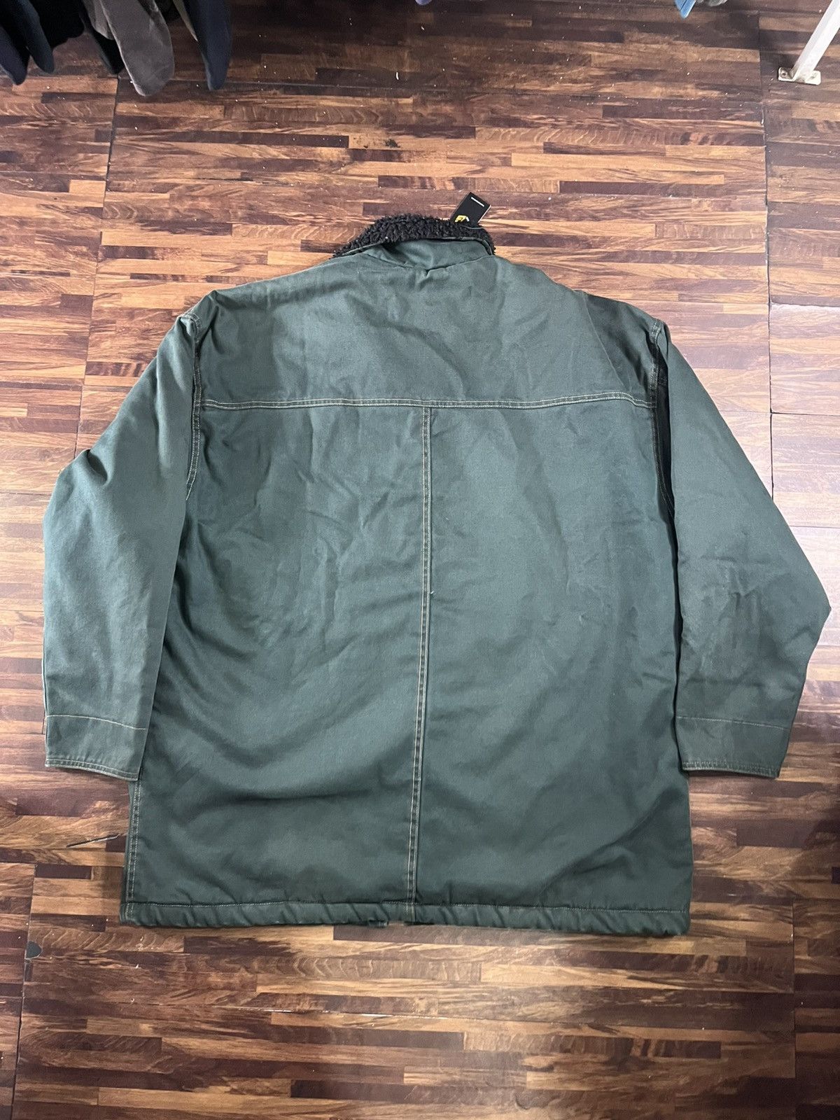 Levi's Levis Mens Very Heavy Coat Large Vintage Outer Green Inside Size US L / EU 52-54 / 3 - 6 Thumbnail
