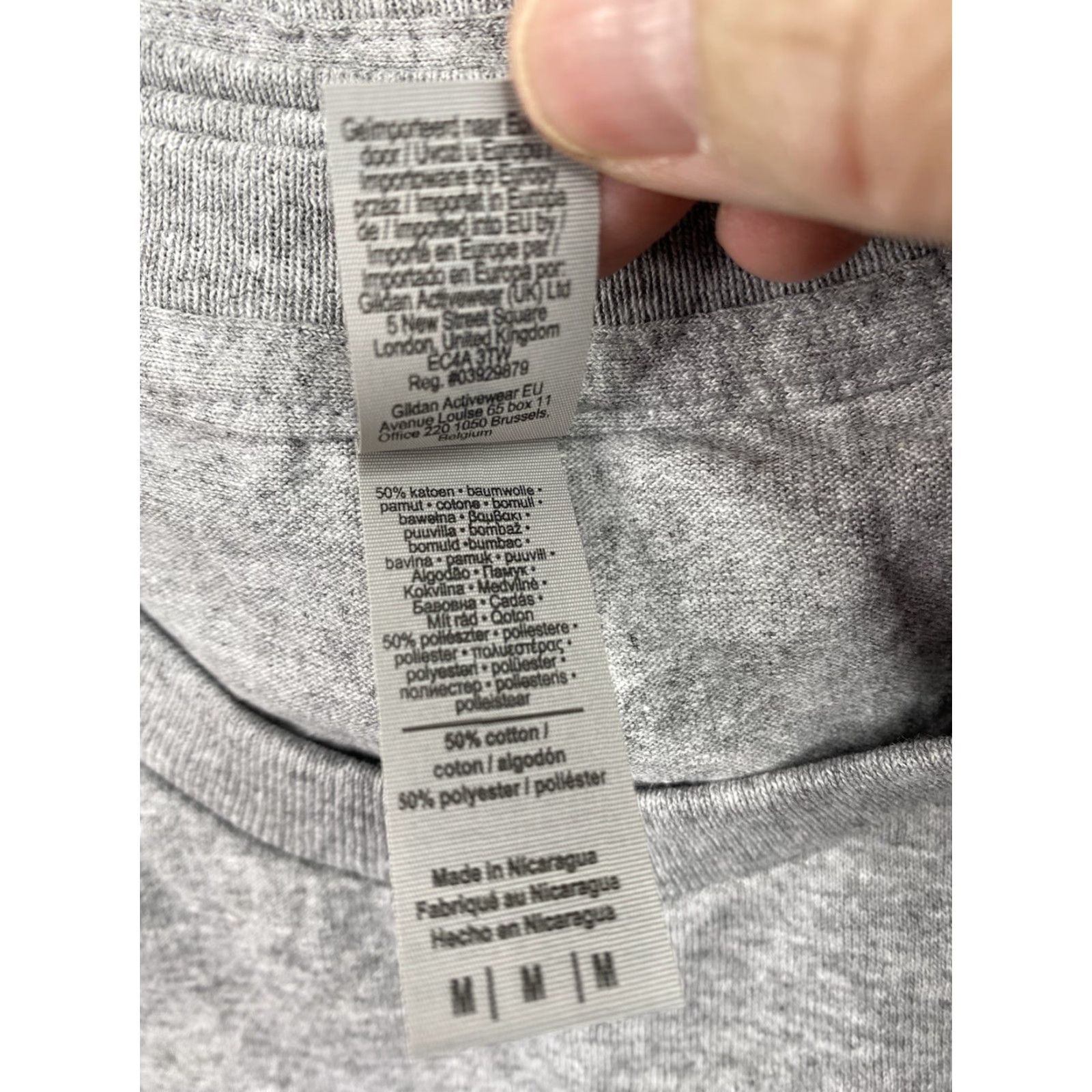Gildan Gildan DryBlend T-Shirts M 12-Pack Gray White New 50/50 Cotton Polyester Crew Neck Short Sleeve Sports Breathable Vintage No Size US M / EU 48-50 / 2 - 4 Thumbnail