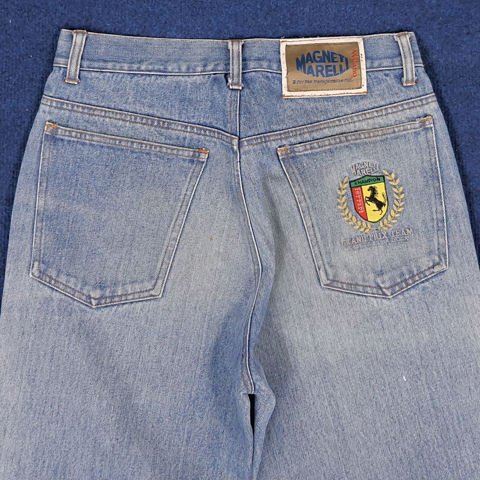 Ferrari × Vintage Vintage Magneti Marelli FERRARI Jeans C235N24 Size US 29 - 2 Thumbnail
