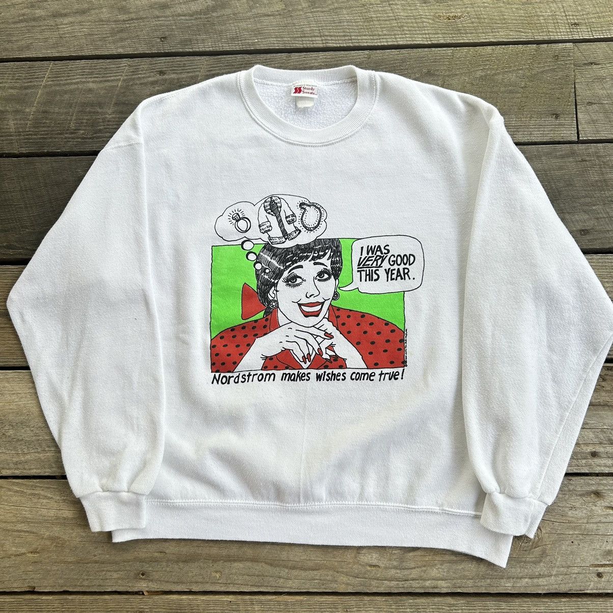 Vintage Vintage 80s Nordstrom Clothing Store Pop Art Sweatshirt Size US XL / EU 56 / 4 - 2 Thumbnail