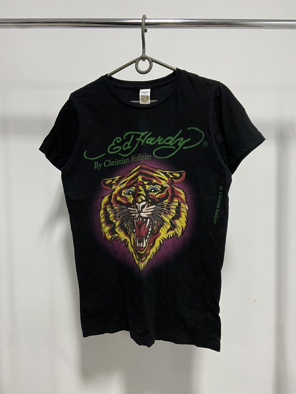Ed Hardy × Vintage Ed Hardy T Shirt Vintage Big Logo Tattoo tiger 🐯 Size US S / EU 44-46 / 1 - 1 Thumbnail