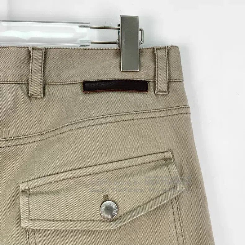 Prada Prada Khaki logo letter embroidery cotton casual trousers Size US 32 / EU 48 - 5 Thumbnail