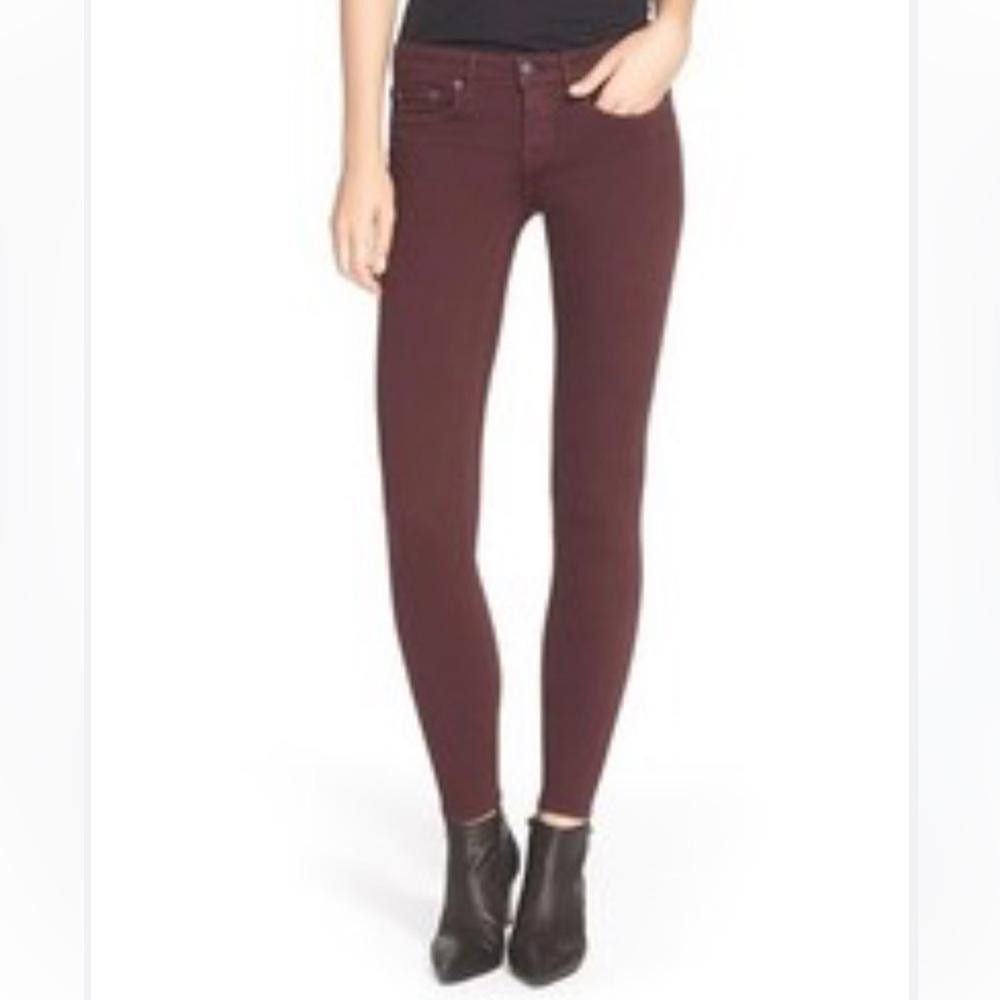 Vince Vince. I Riley Skinny Jeans Burgundy Size 26 Size 26" / US 2 / IT 38 - 1 Thumbnail