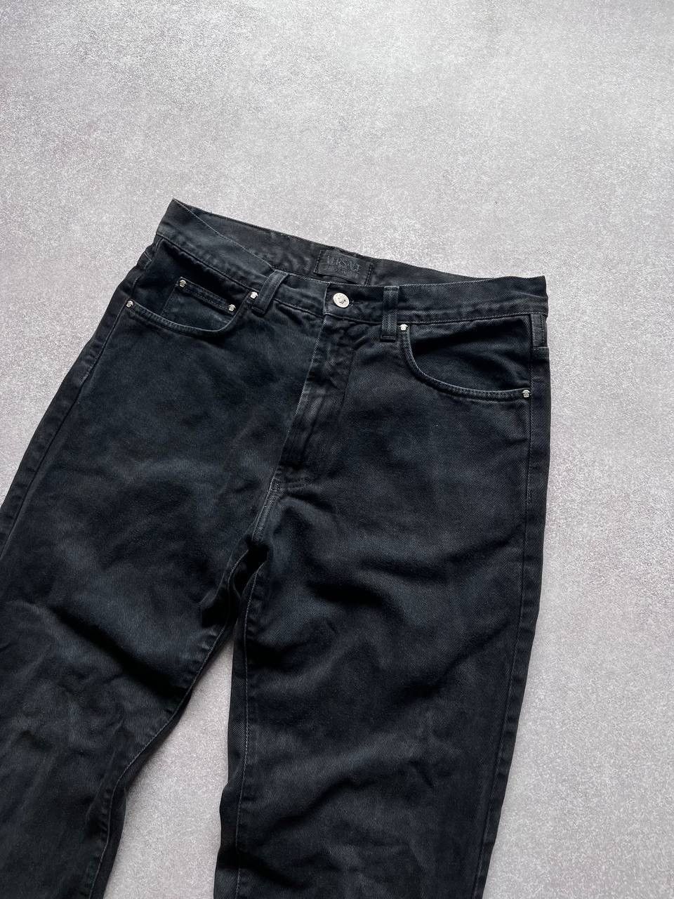 Versace × Vintage Vintage Versace Medusa Baggy Jeans 35 Size US 35 - 3 Thumbnail