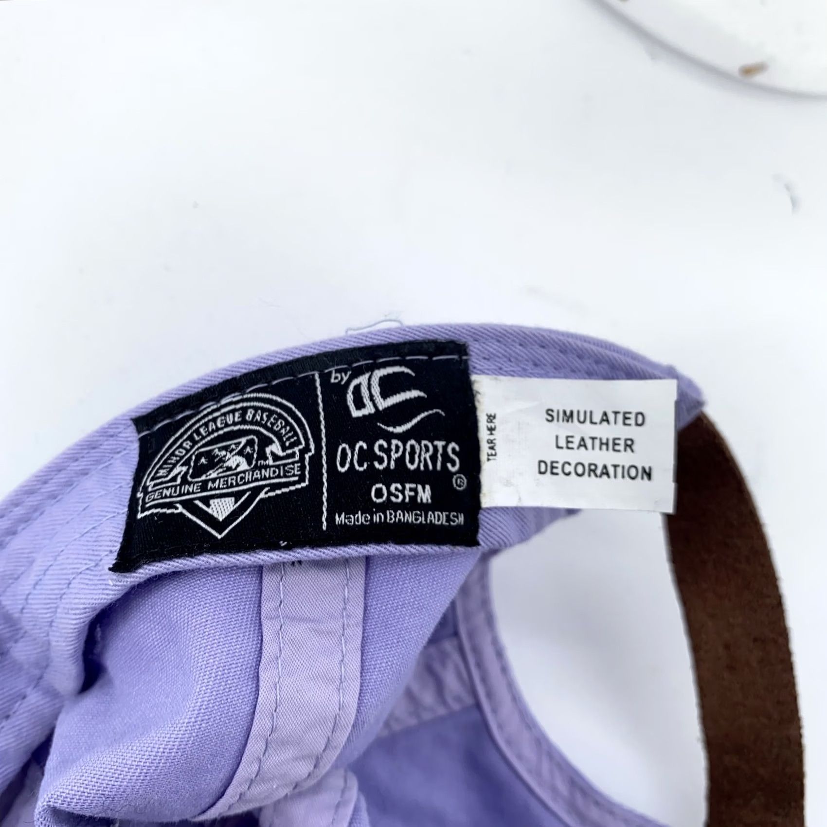 Express OC Sports Round Rock Express Hat Cap Strap Back Purple Brown Goat Patch Baseball Mens OSFM Size ONE SIZE - 5 Thumbnail
