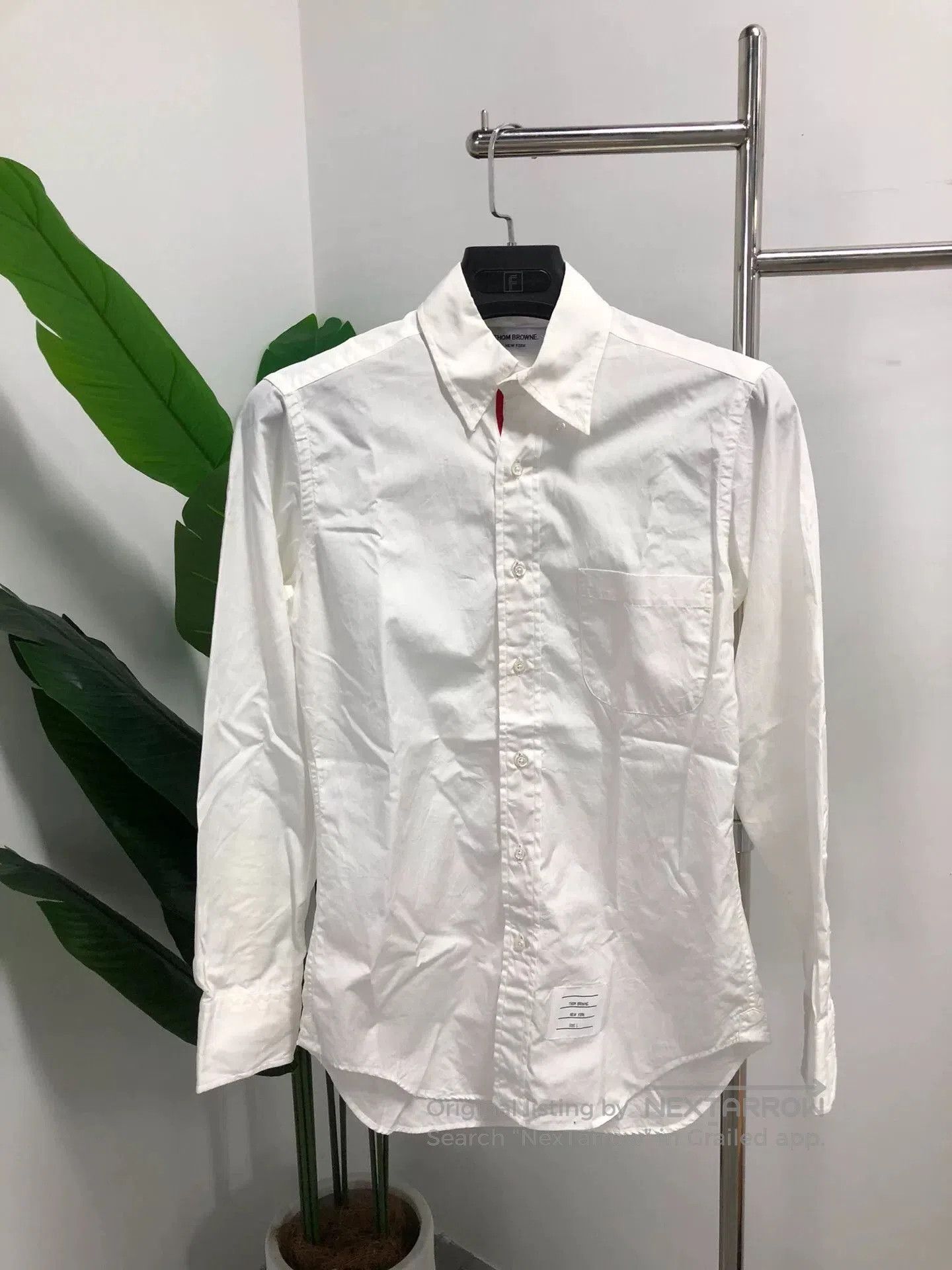 Thom Browne thom browne white logo cotton button. Size US S / EU 44-46 / 1 - 1 Thumbnail