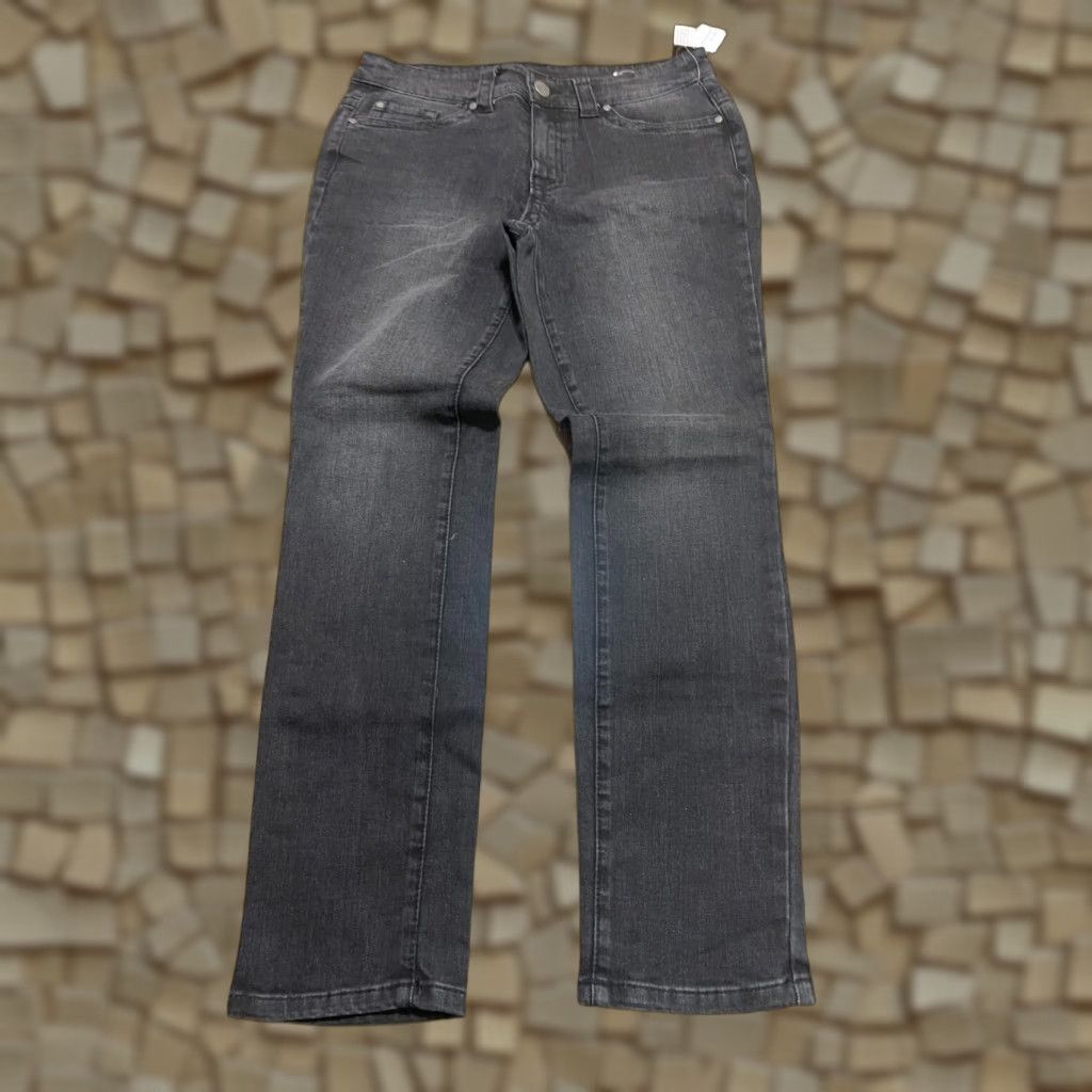 Vintage Christopher Banks Jeans Women's 6 Black Denim Straight Leg Pockets NWT Size 28" / US 6 / IT 42 - 1 Thumbnail