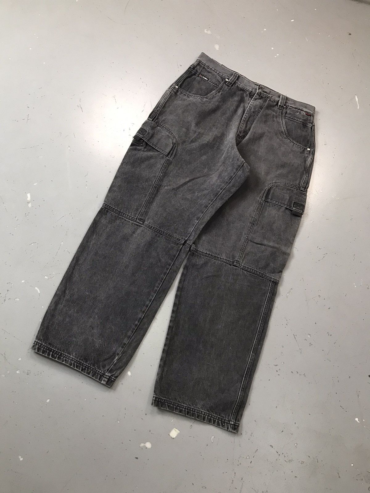 Fubu Vintage faded Fubu apparel company big pocket cargo denim Size US 38 / EU 54 - 3 Thumbnail
