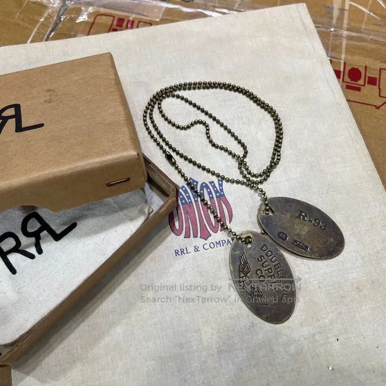 RRL Ralph Lauren RRL Ralph Lauren Military Dog Tag Necklace Size ONE SIZE - 1 Thumbnail
