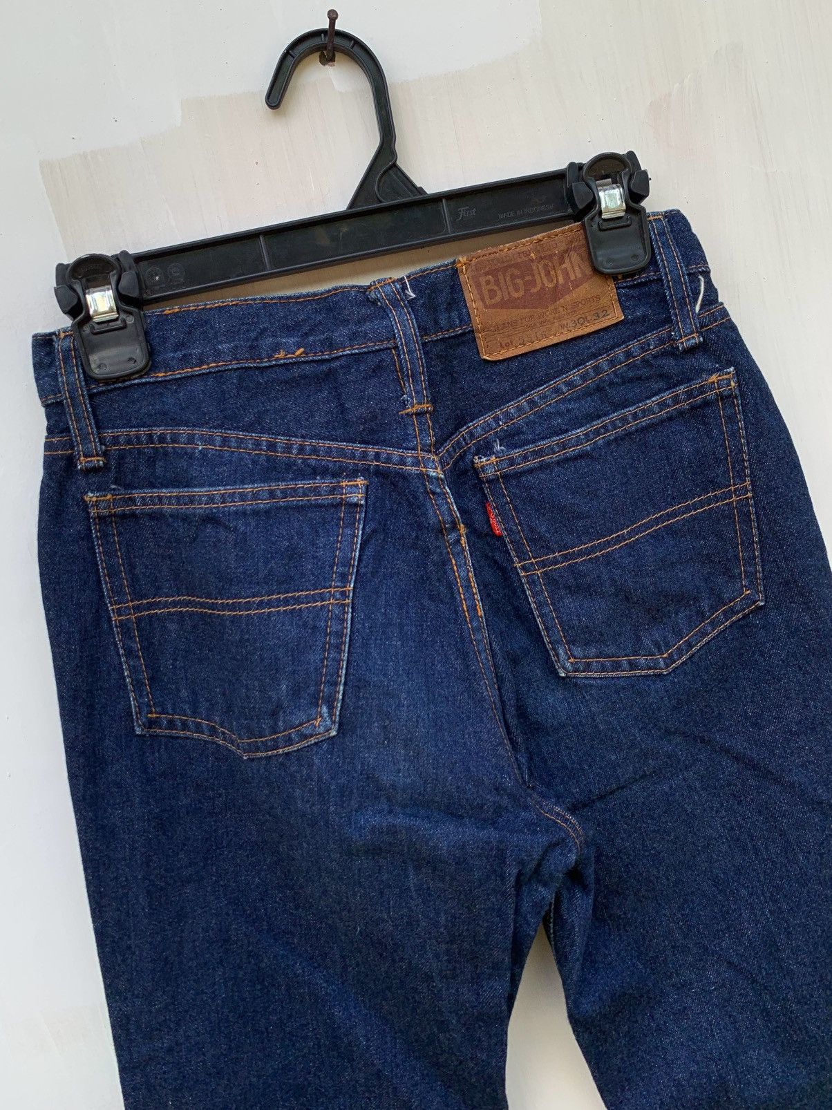 Big John × Japanese Brand × Vintage Vintage big john flared raw denim pant Size US 28 / EU 44 - 5 Thumbnail