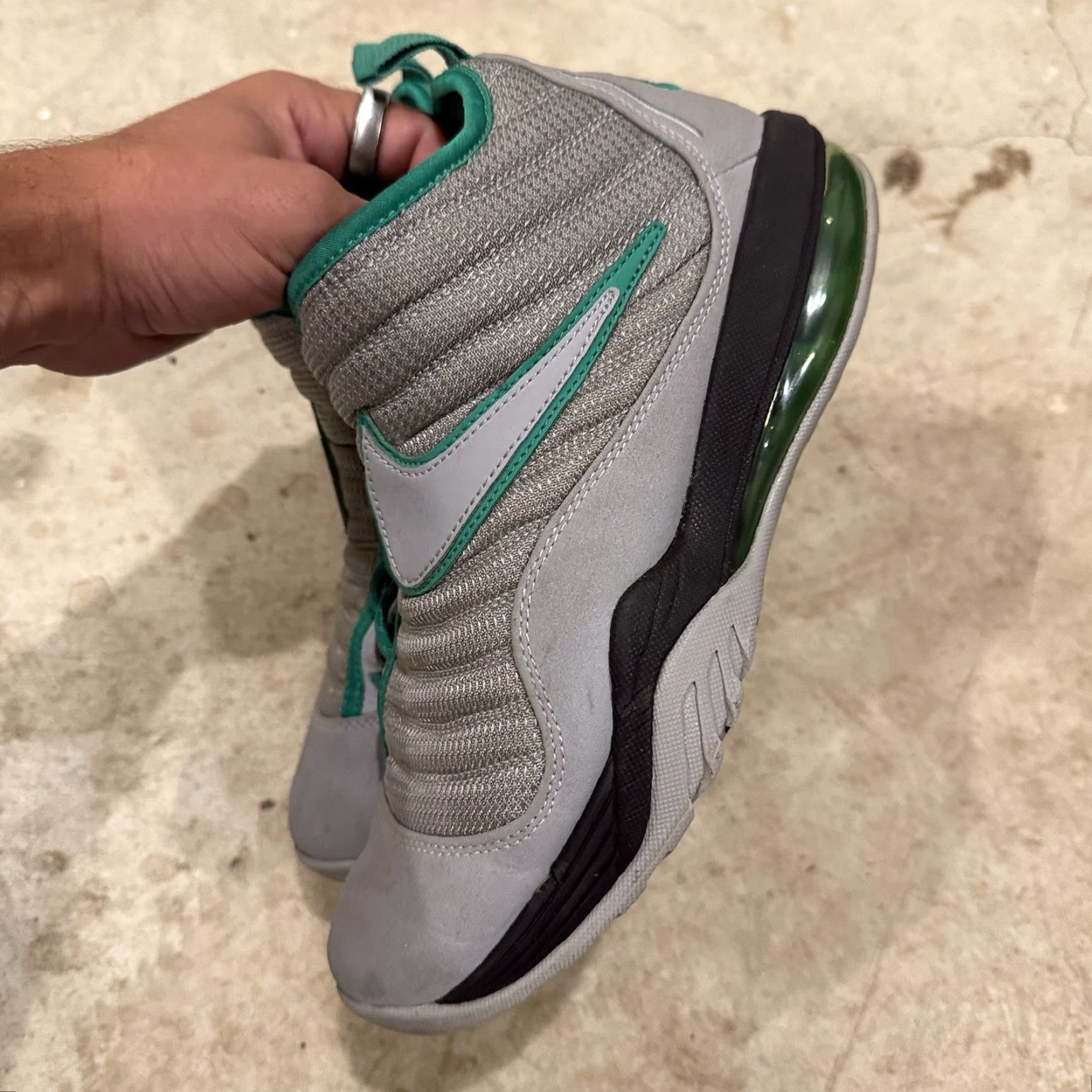 Nike Nike Air Max Shake Evolve Wolf Grey Stadium Green 2012 Rodman Gray Sz 8.5 Mens Sneaker Size US 9 / EU 42 - 6 Thumbnail