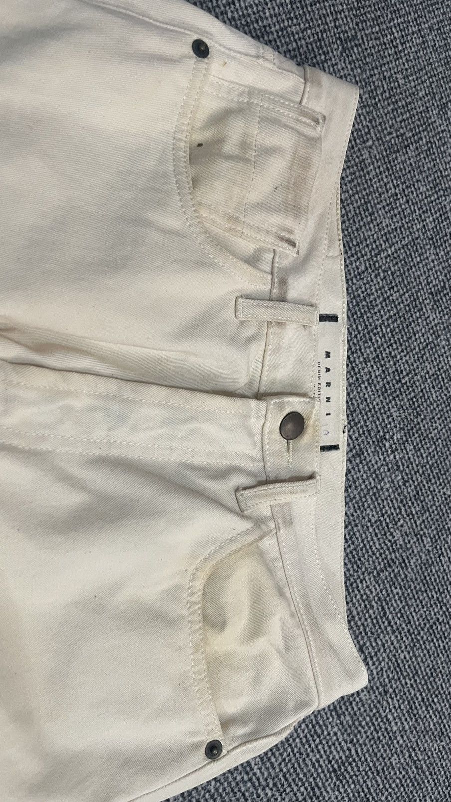 Marni Vintage Marni Denim Two Tone Colour stain jean 29 x 17 Size US 29 - 8 Thumbnail
