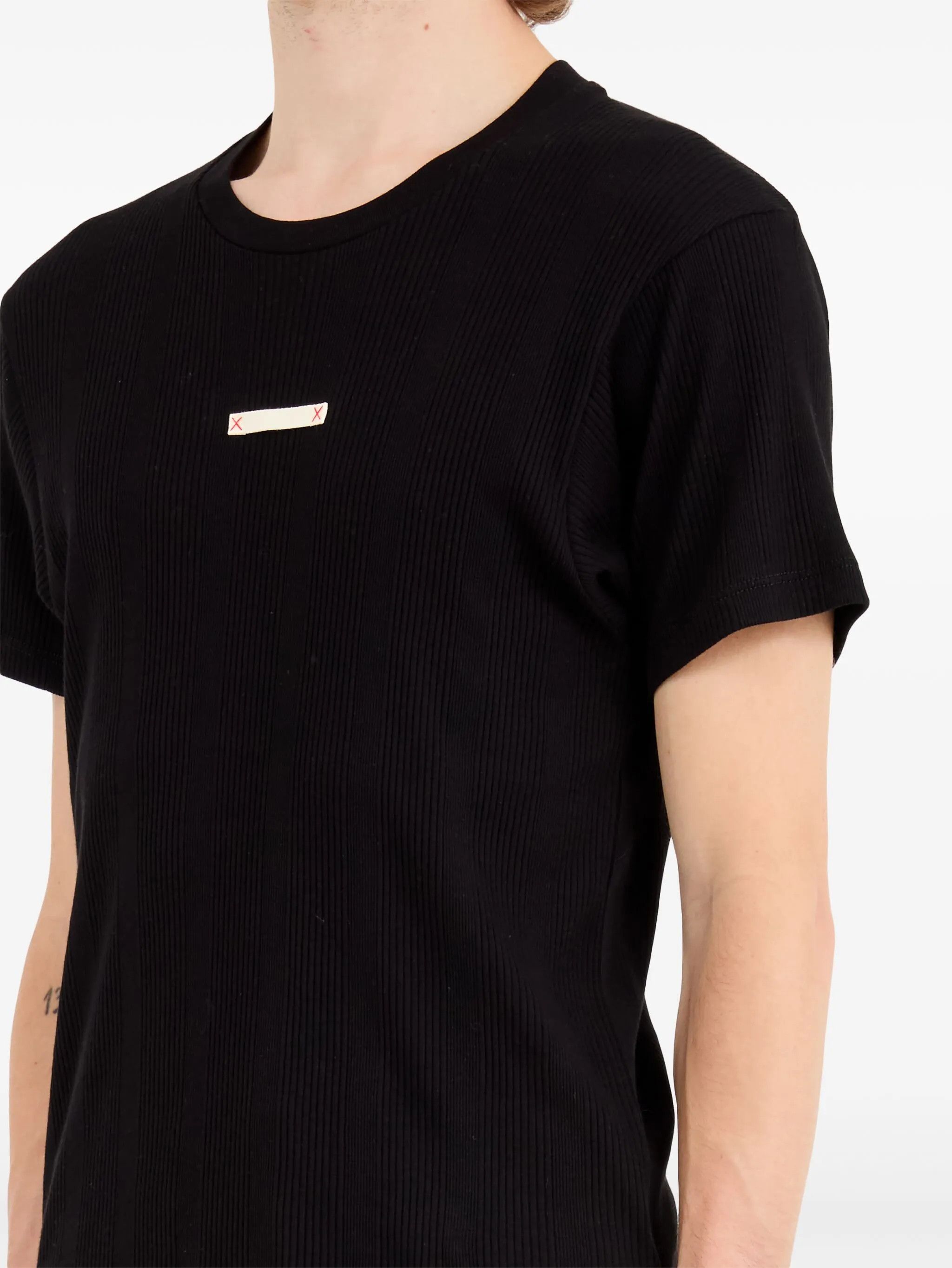 Maison Margiela o1w1db10126 Four-Stitch Logo T-Shirt in Black Size US S / EU 44-46 / 1 - 7 Thumbnail