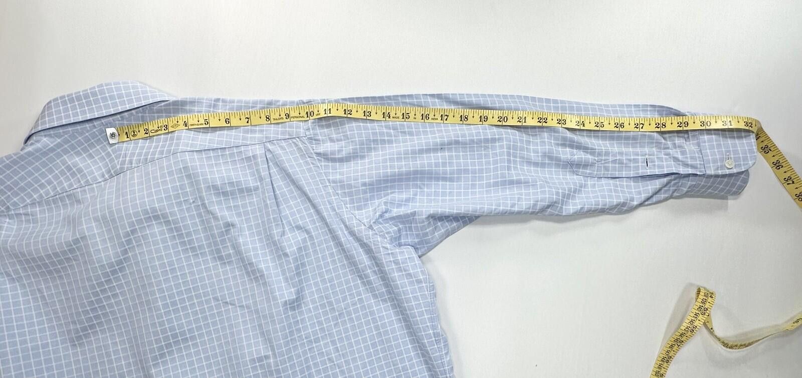 Other Holland Sherry Tailored Check Oxford Button Up Blue Mens XL Size US XL / EU 56 / 4 - 5 Thumbnail