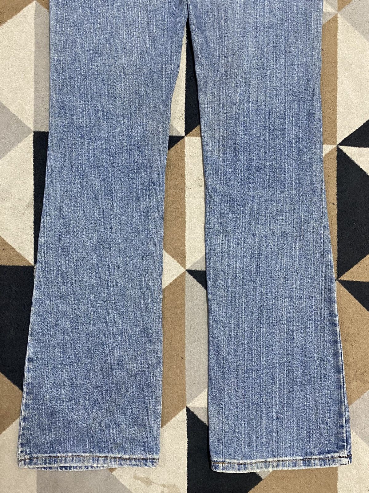 Levi's Vintage Levis Blue Wash Flare Jeans Size 29" - 6 Thumbnail