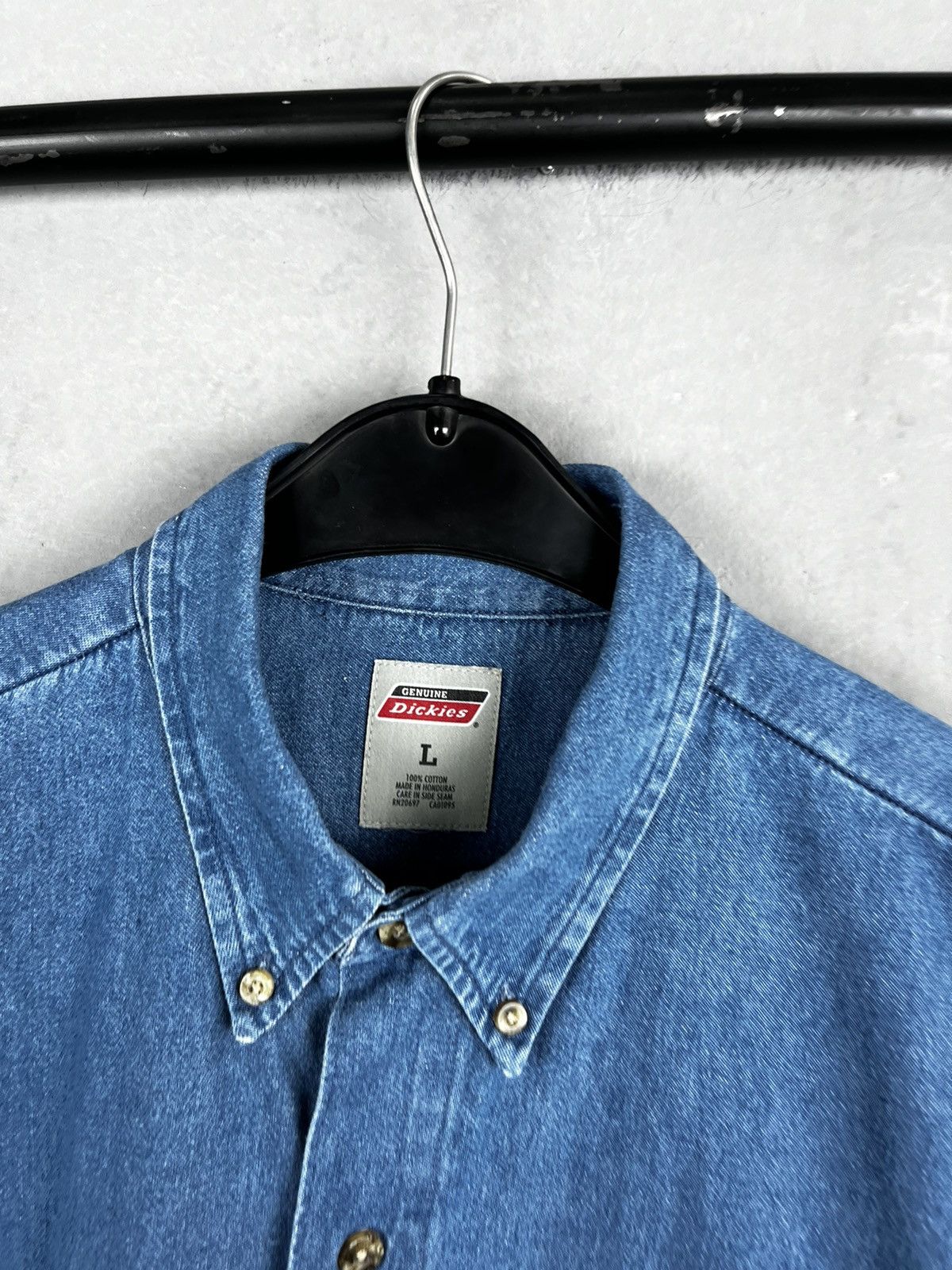 Dickies × Vintage VINTAGE Dickies Denim Button Shirt Size US L / EU 52-54 / 3 - 4 Thumbnail